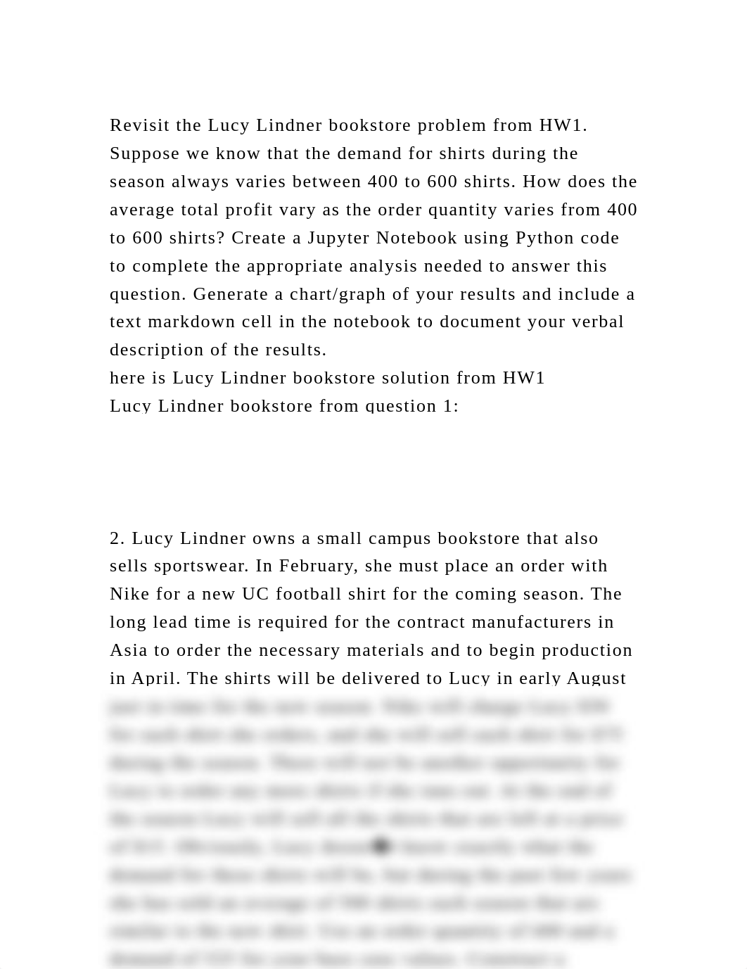 Revisit the Lucy Lindner bookstore problem from HW1. Suppose we know.docx_dwoyvpvjywq_page2