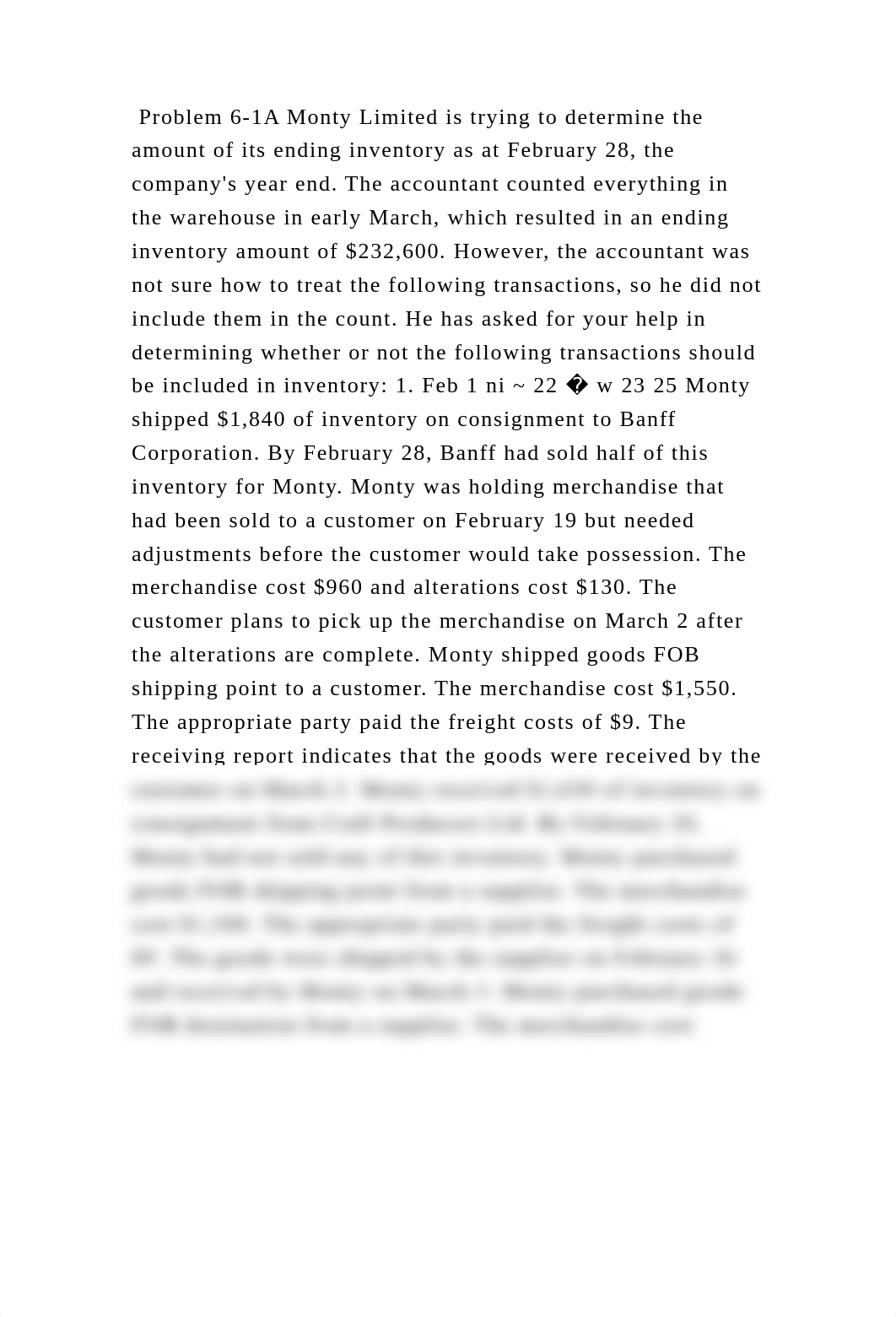 Problem 6-1A Monty Limited is trying to determine the amount of its e.docx_dwp52aq15q7_page2