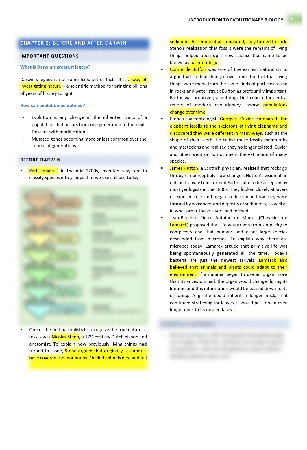 The Tangled Bank Summary - Chapter 2 - Before and After Darwin.pdf_dwp8cjh0grv_page1