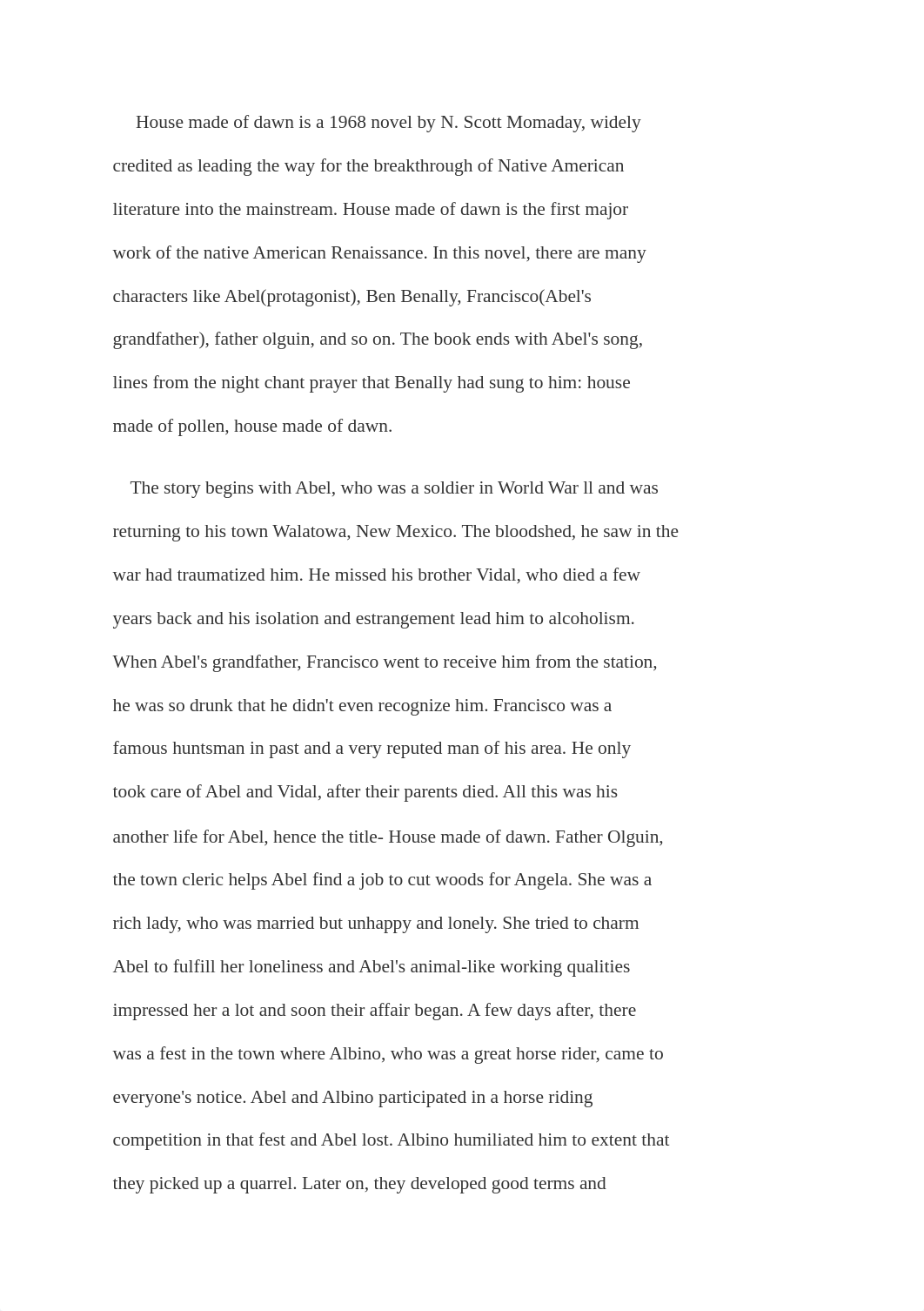 Essay Four Assignment House Made of Dawn.docx_dwptk39o5qx_page1