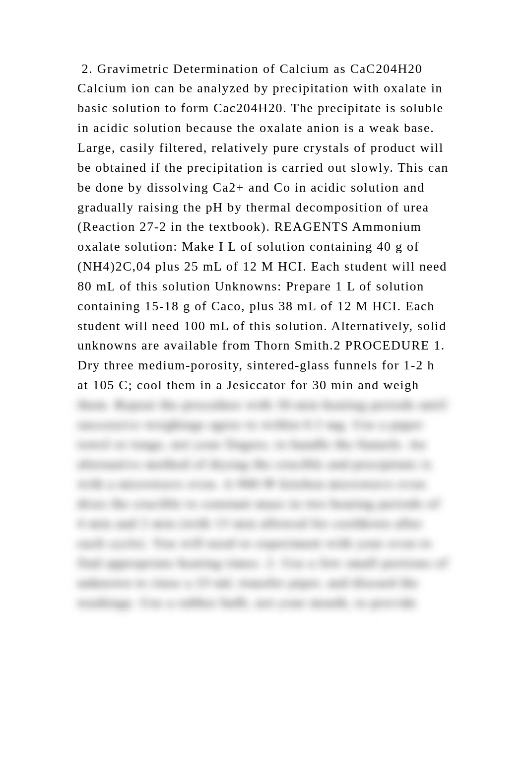 2. Gravimetric Determination of Calcium as CaC204H20 Calcium ion can .docx_dwq05yy92ml_page2