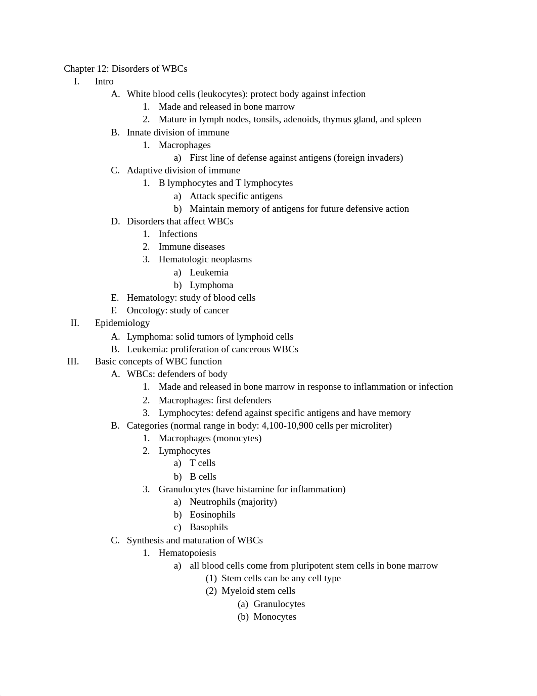 chapter 12_ Disorder of White Blood Cells .docx_dwq5gq4x0a4_page1