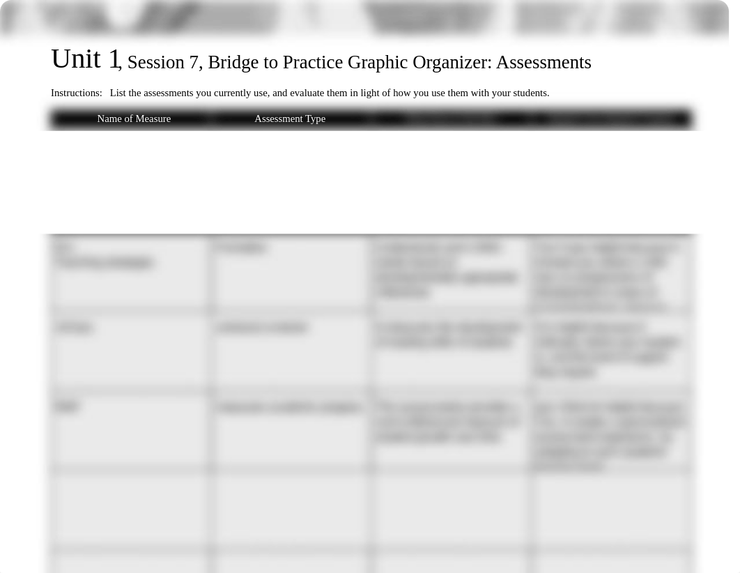 Unit1 Session 7 Bridge to Practice Graphic Organizer Assessments.pdf_dwq8huq6ndr_page1