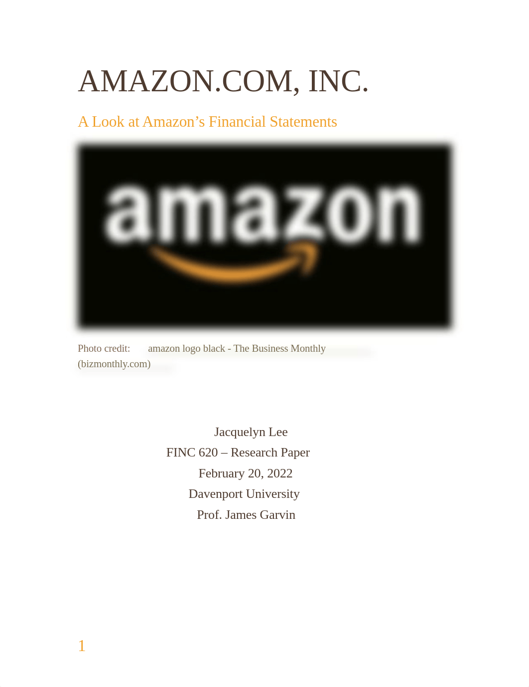 Final Research Paper - Comprehensive financial analysis of Amazon.pdf_dwq970zsljr_page1