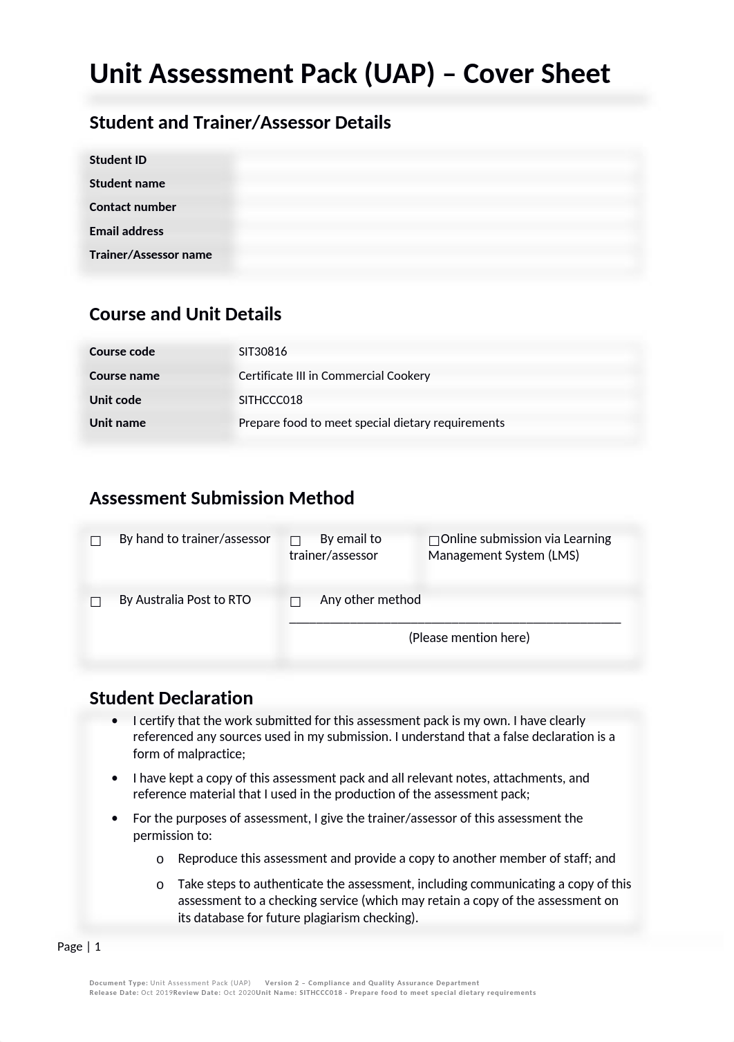 SITHCCC018 Unit Assessment Pack.docx_dwqfag72lz4_page1