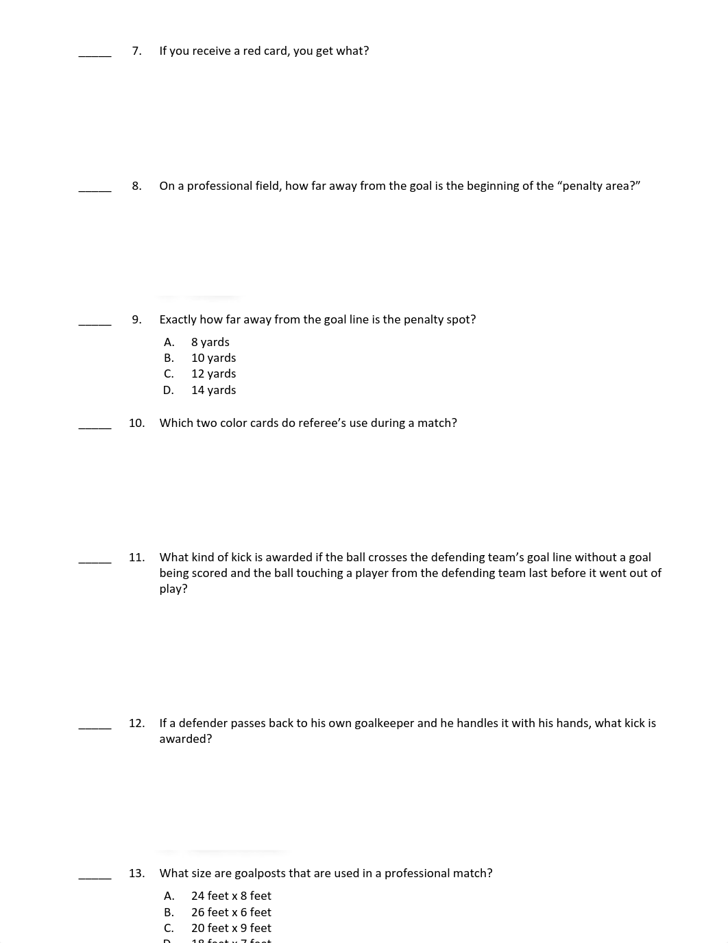 Soccer Test-Rules-Quiz with ANSWER KEY [KINT244].pdf_dwqfn7letec_page2