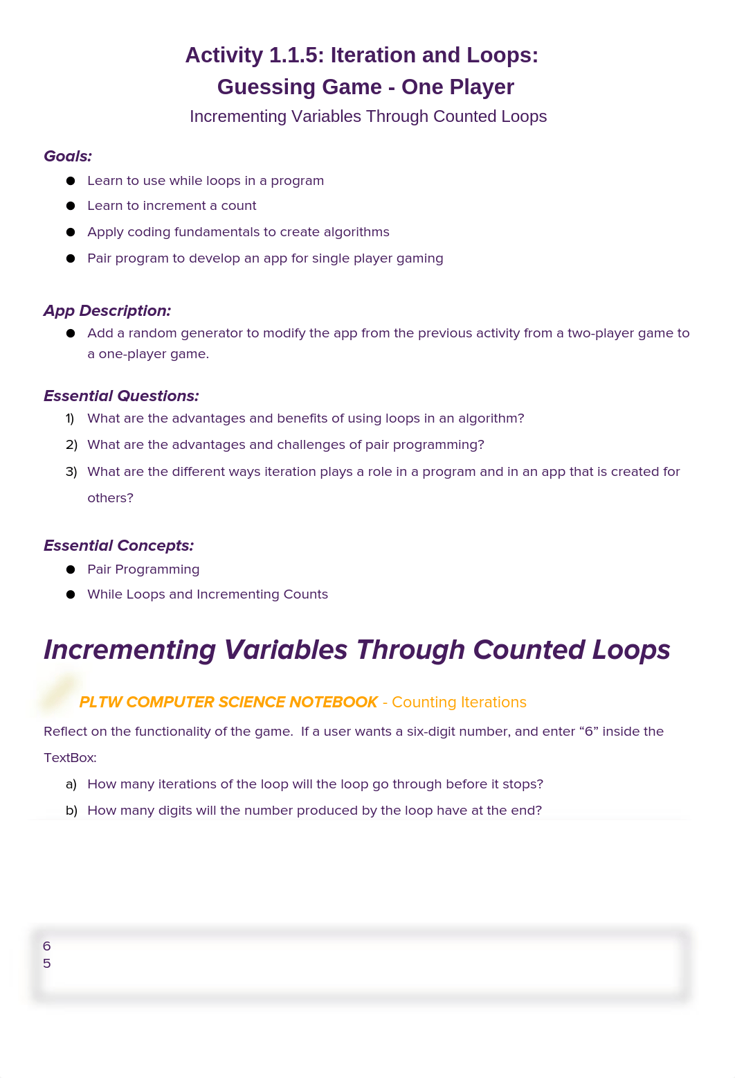 Christine Collins - Activity 1.1.5_  Iteration and Loops_ Guessing Game - One Player - Incrementing_dwqox7dte67_page1