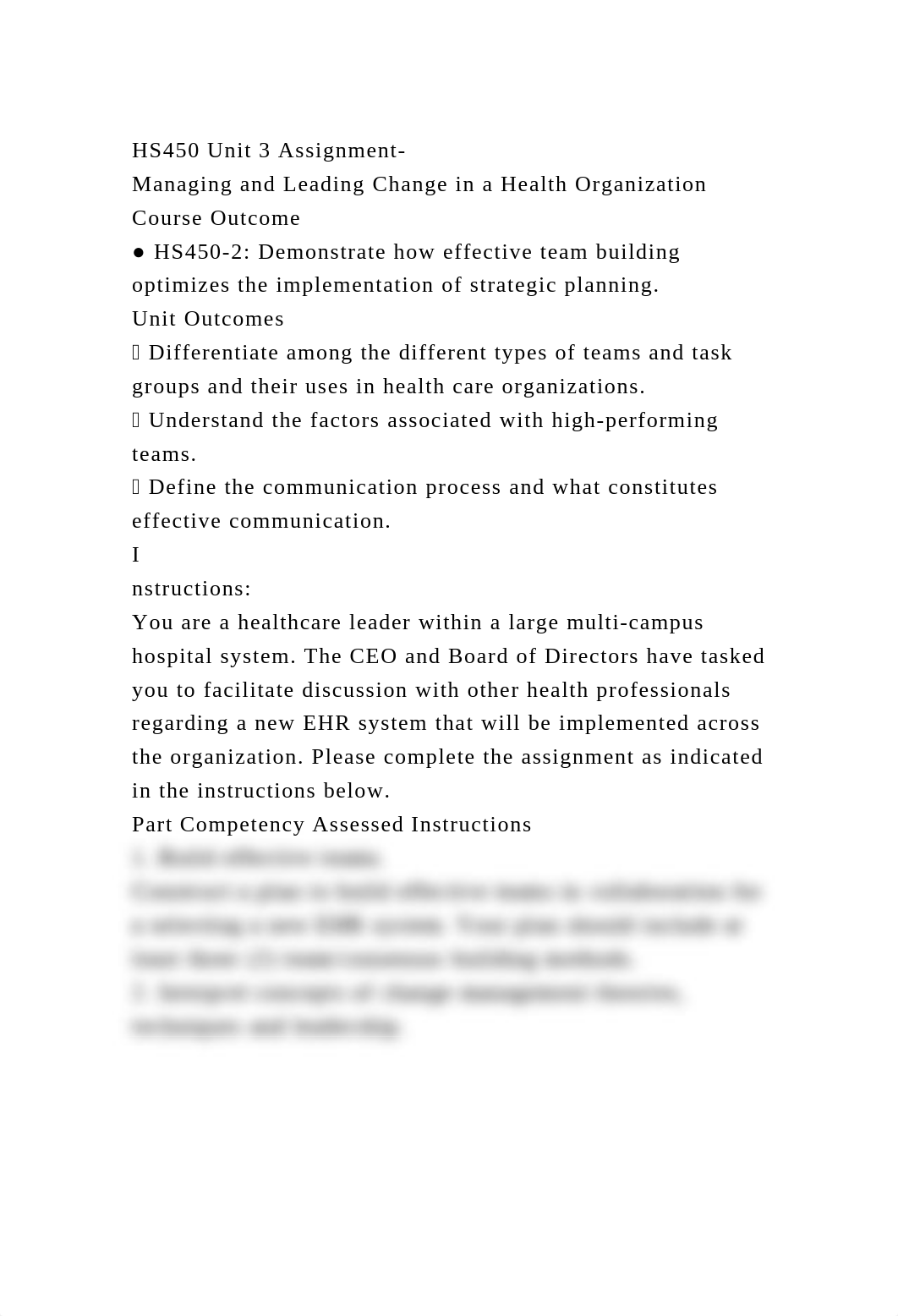 HS450 Unit 3 Assignment- Managing and Leading Change in a Health O.docx_dwri1tj4qma_page2