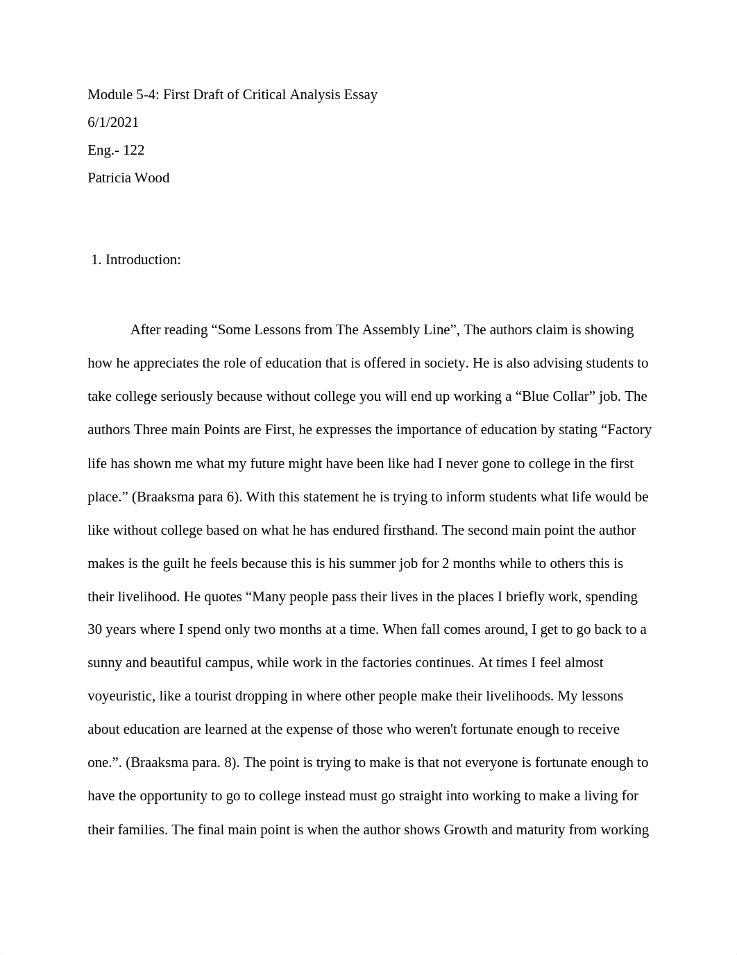 Module 5-4 Assignment First Draft of critical analysis.docx_dwrpotzp3mp_page1