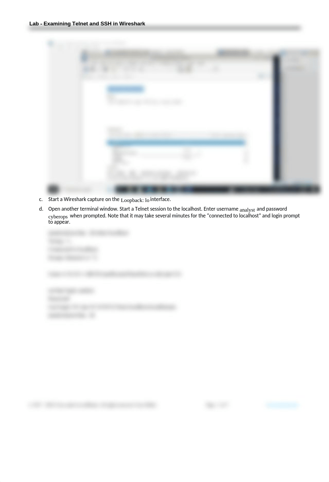 21.2.12 Lab - Examining Telnet and SSH in Wireshark-cst315.docx_dwryx1jg0yt_page2