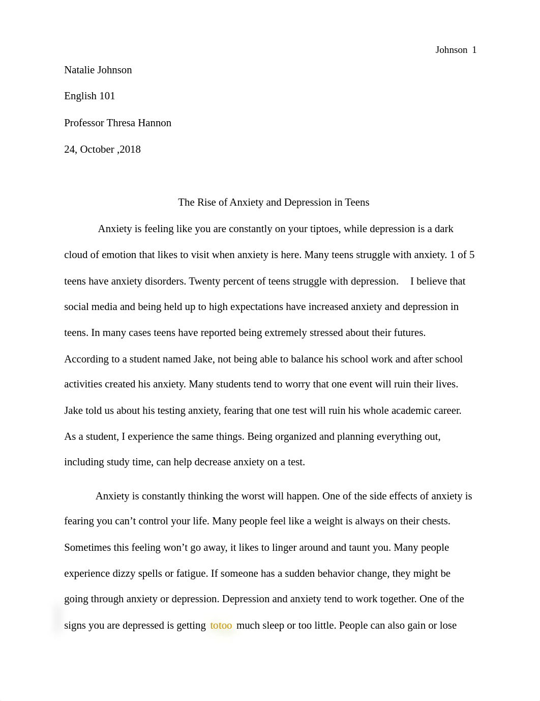 anxiety and deppresion essay.docx_dws4ixujzpz_page1