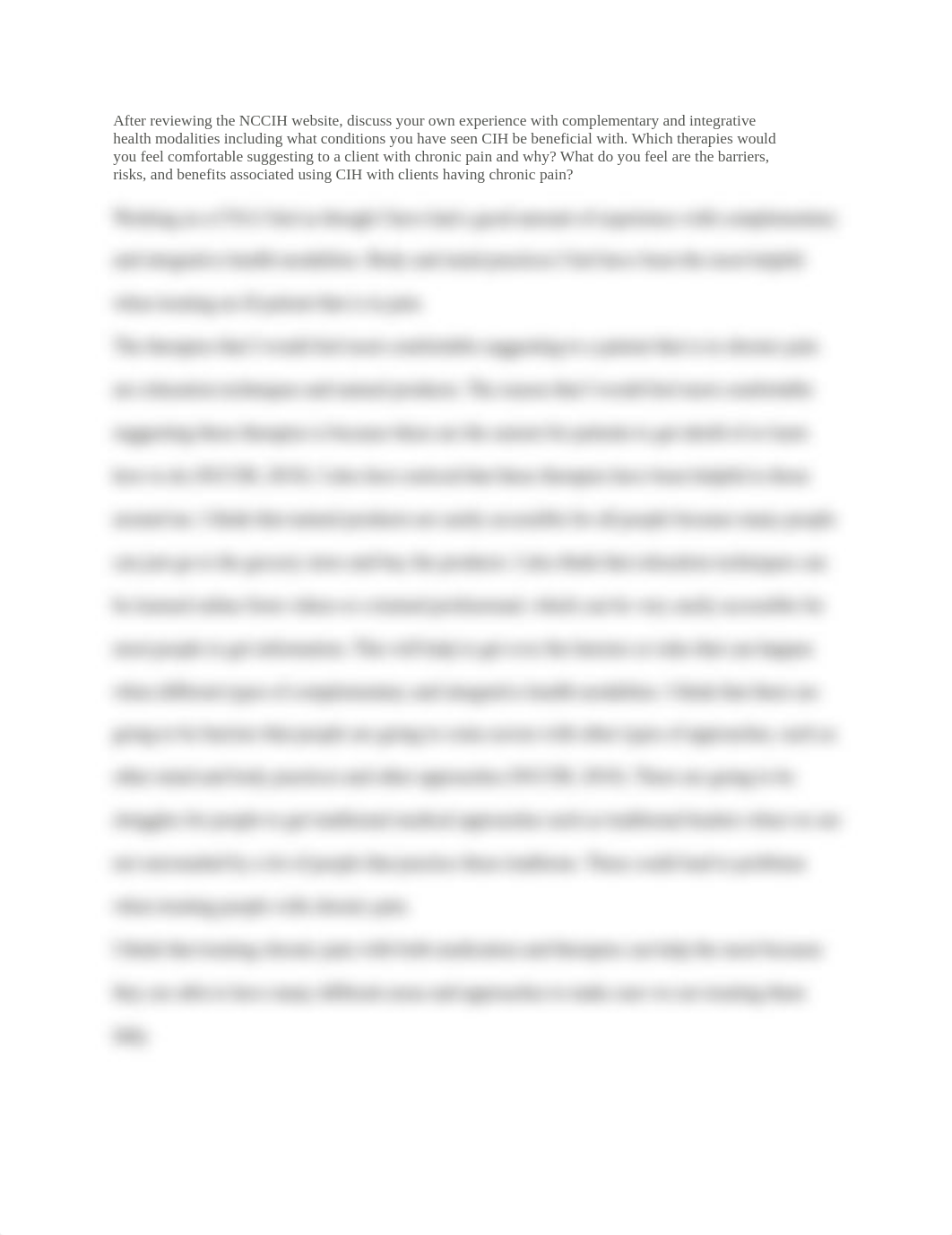 Mod 10 Discussion CIH Chronic Pain.docx_dwsjx9siljl_page1