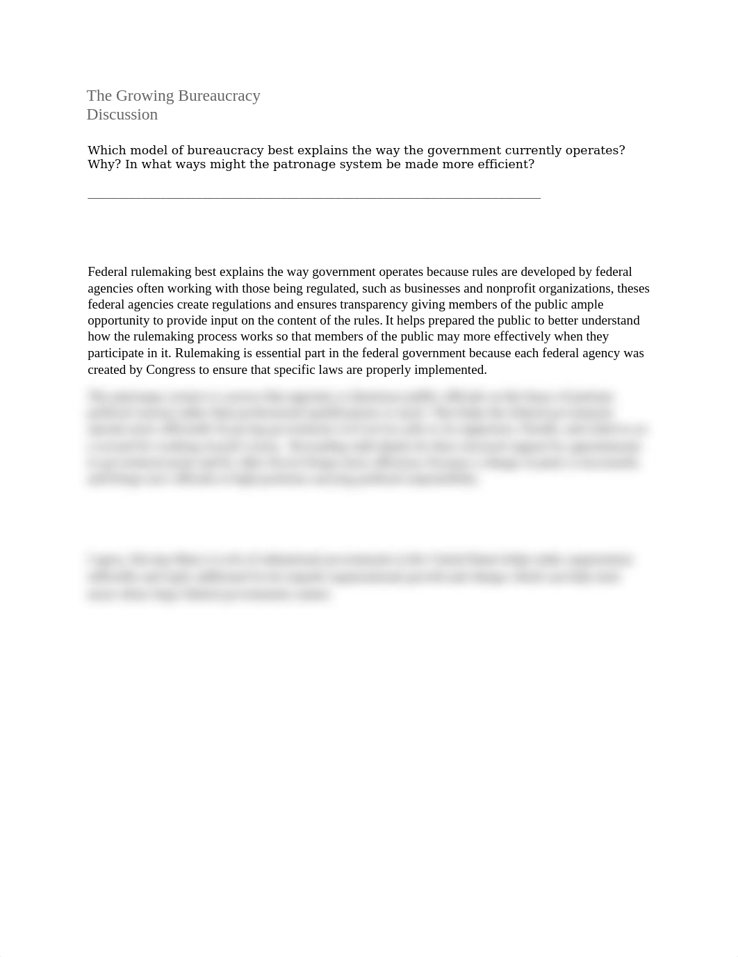 American Governemt psc101 The Growing Bureaucracy Discussion.docx_dwt3eg2dk7q_page1