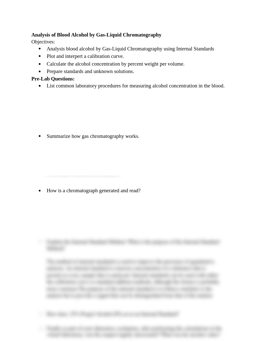 Analysis of Blood Alcohol by Gas Pre and Post Lab .docx_dwtre8l3d90_page1