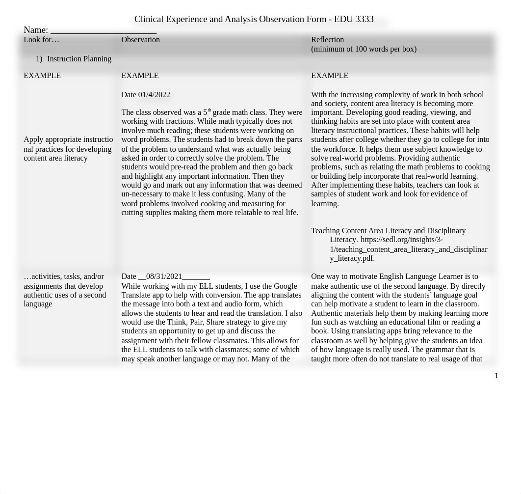 Clinical Experience and Analysis Observation Form TWS-2.docx_dwtws69om4n_page1