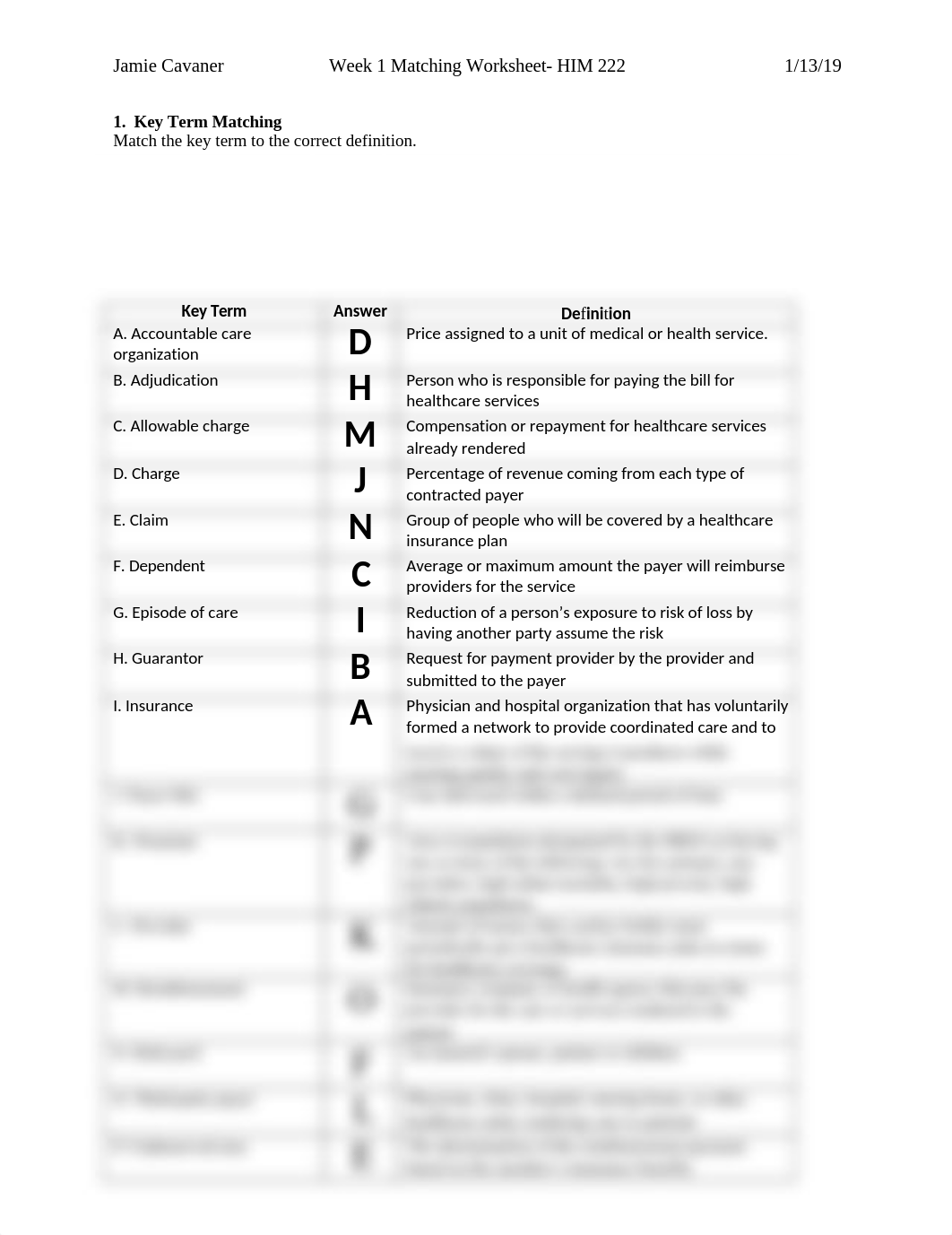 HIM 222 Matching Exercise Worksheet.docx_dwtzgx73eq3_page1