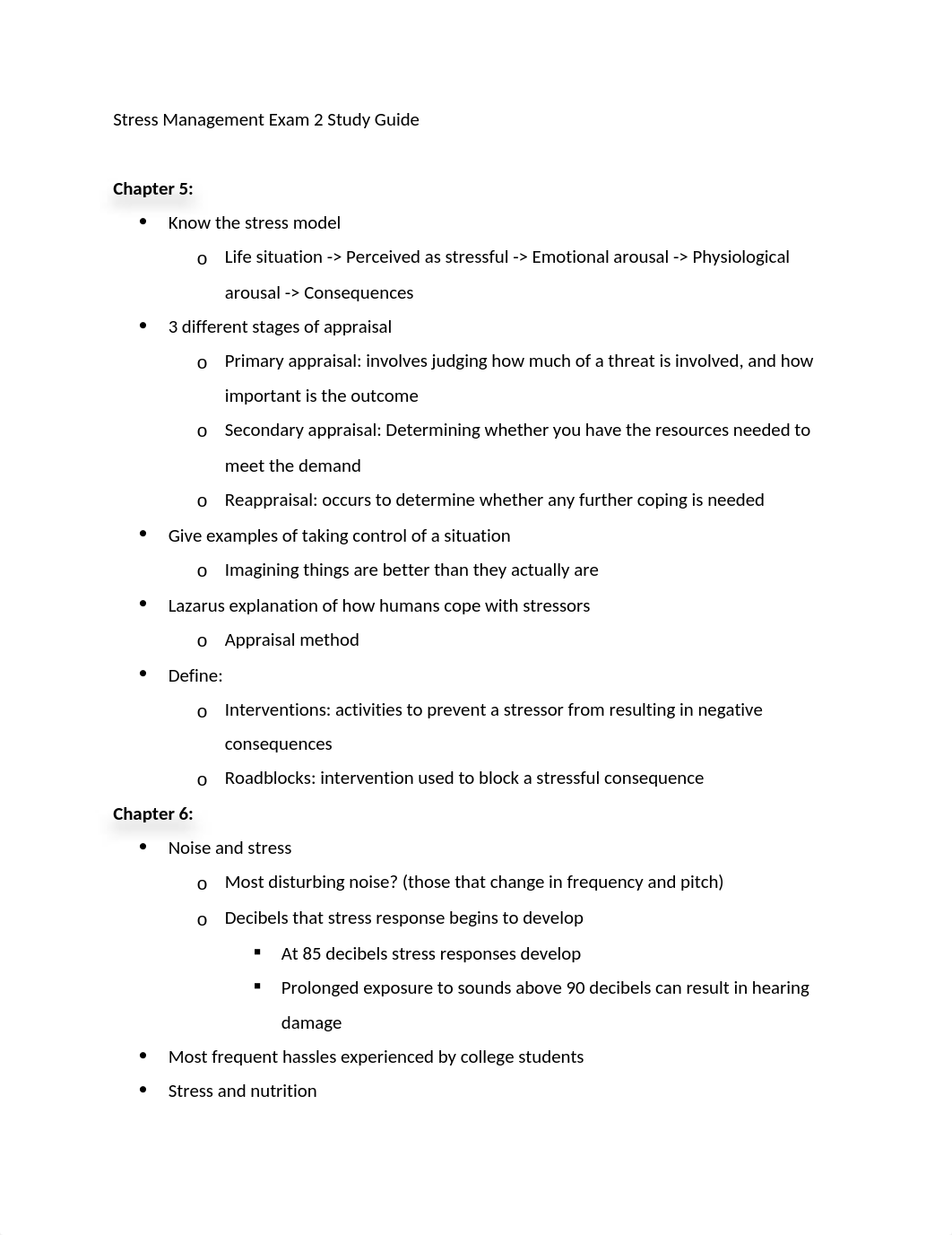 Stress Management Exam 2 Study Guide.docx_dwu2chew27m_page1