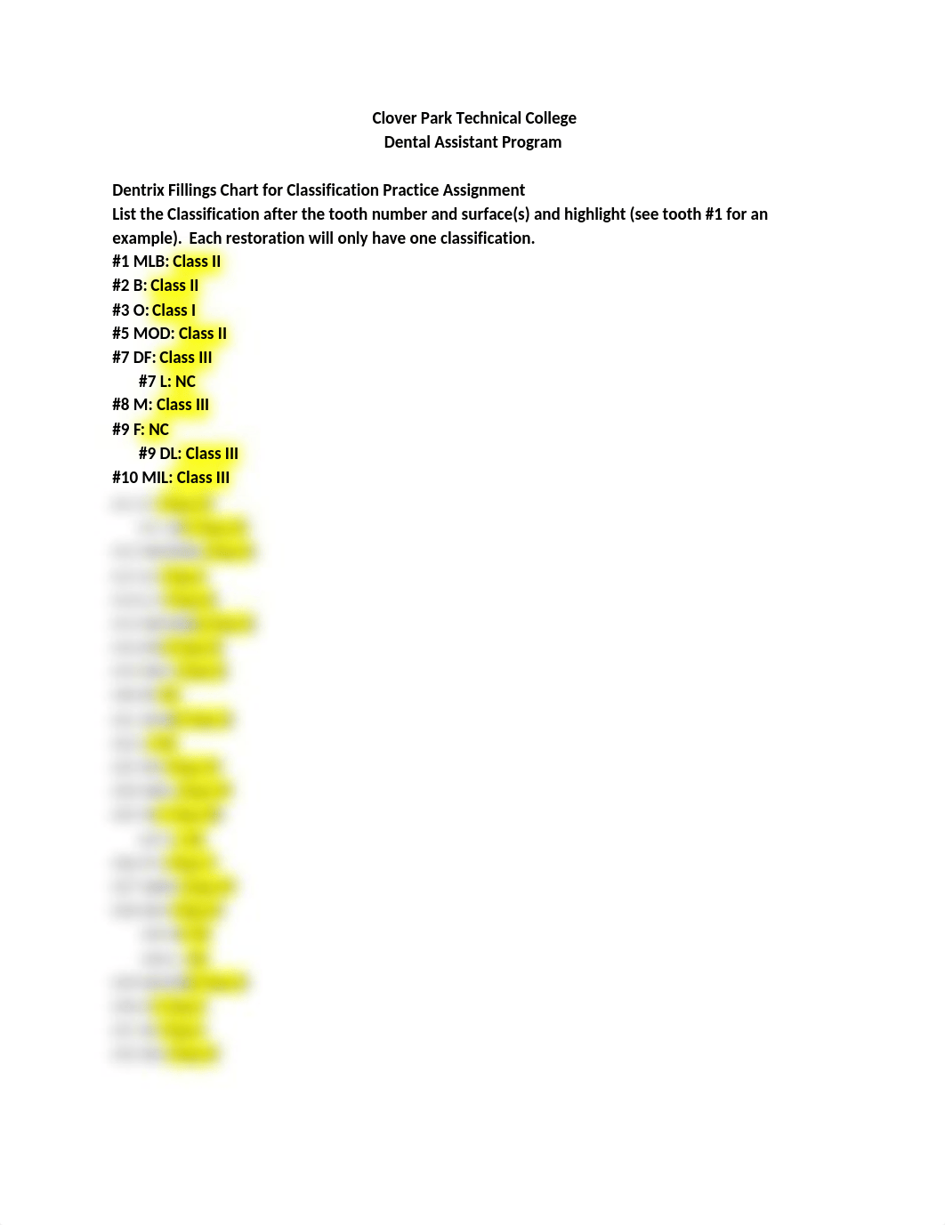 Dentrix Fillings Classifications Practice 11.17-1.doc_dwunpbdlqcg_page1