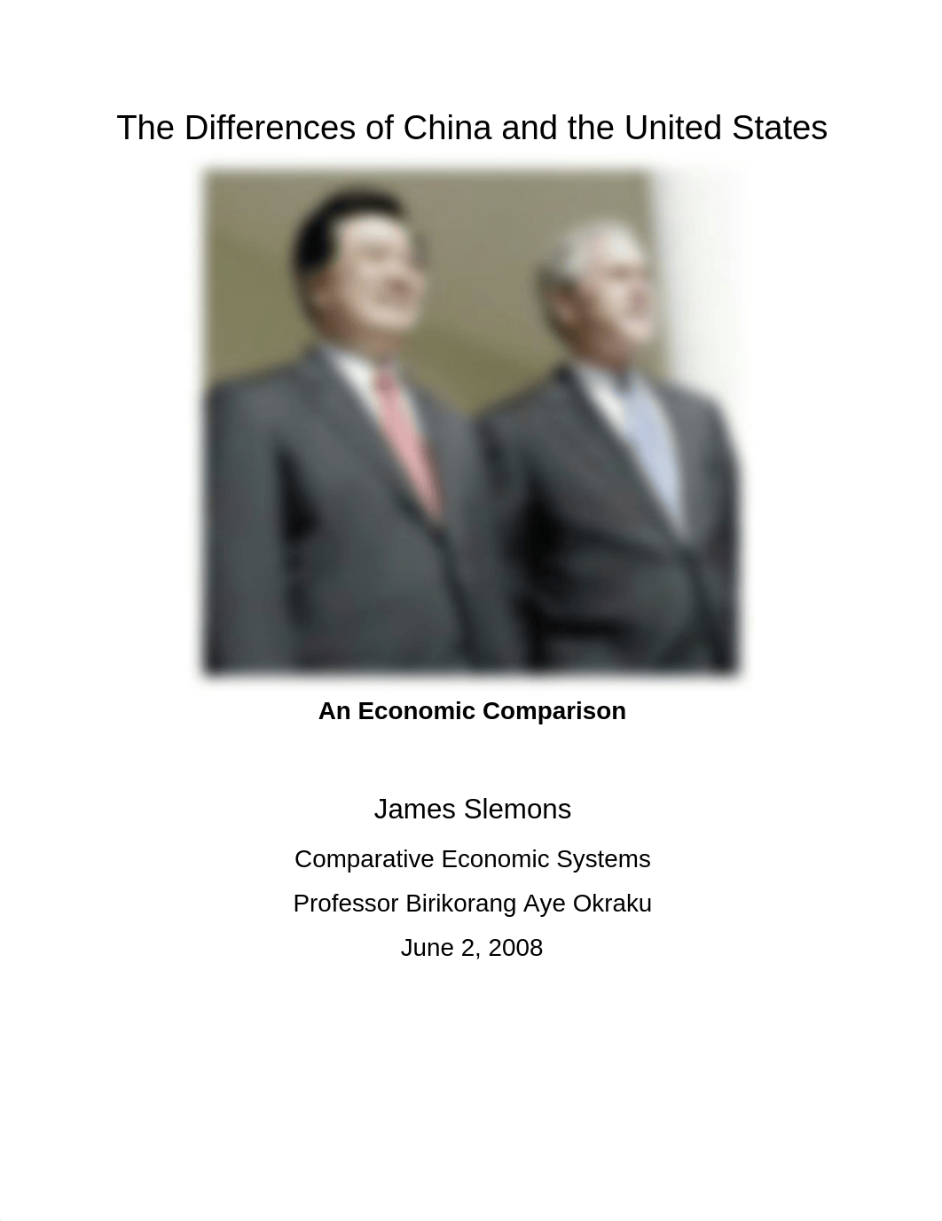 China vs. United States Comparative Economic Analysis Paper_dwuuia8jccc_page1