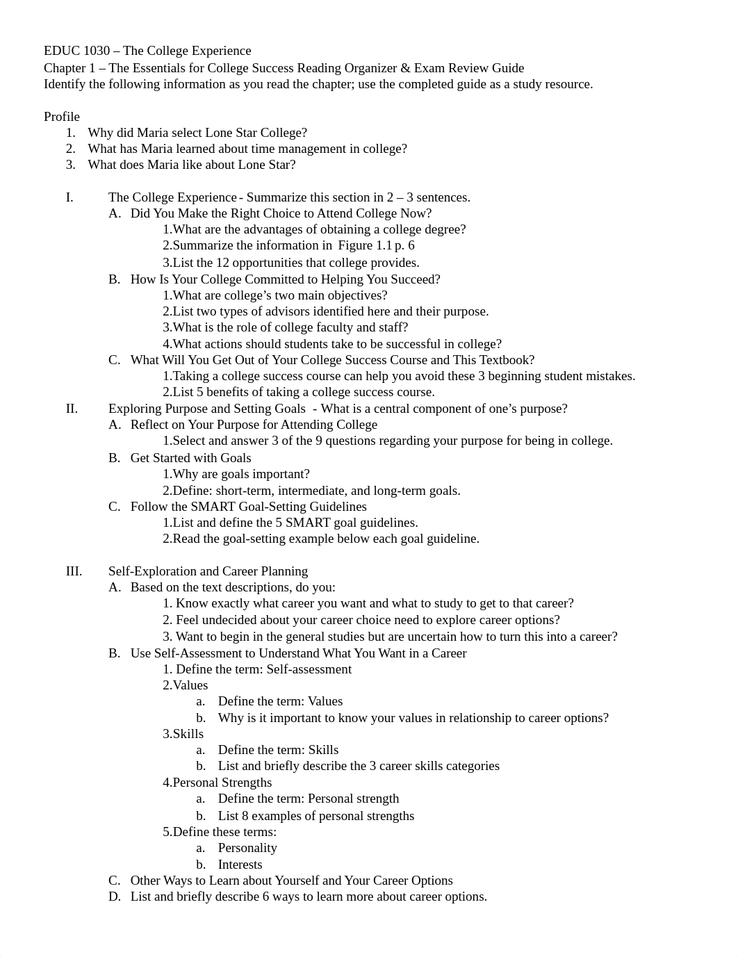 EDUC 1030 Chapter 1 Reading Organizer & Exam Review.docx_dwv5yfpqb0j_page1