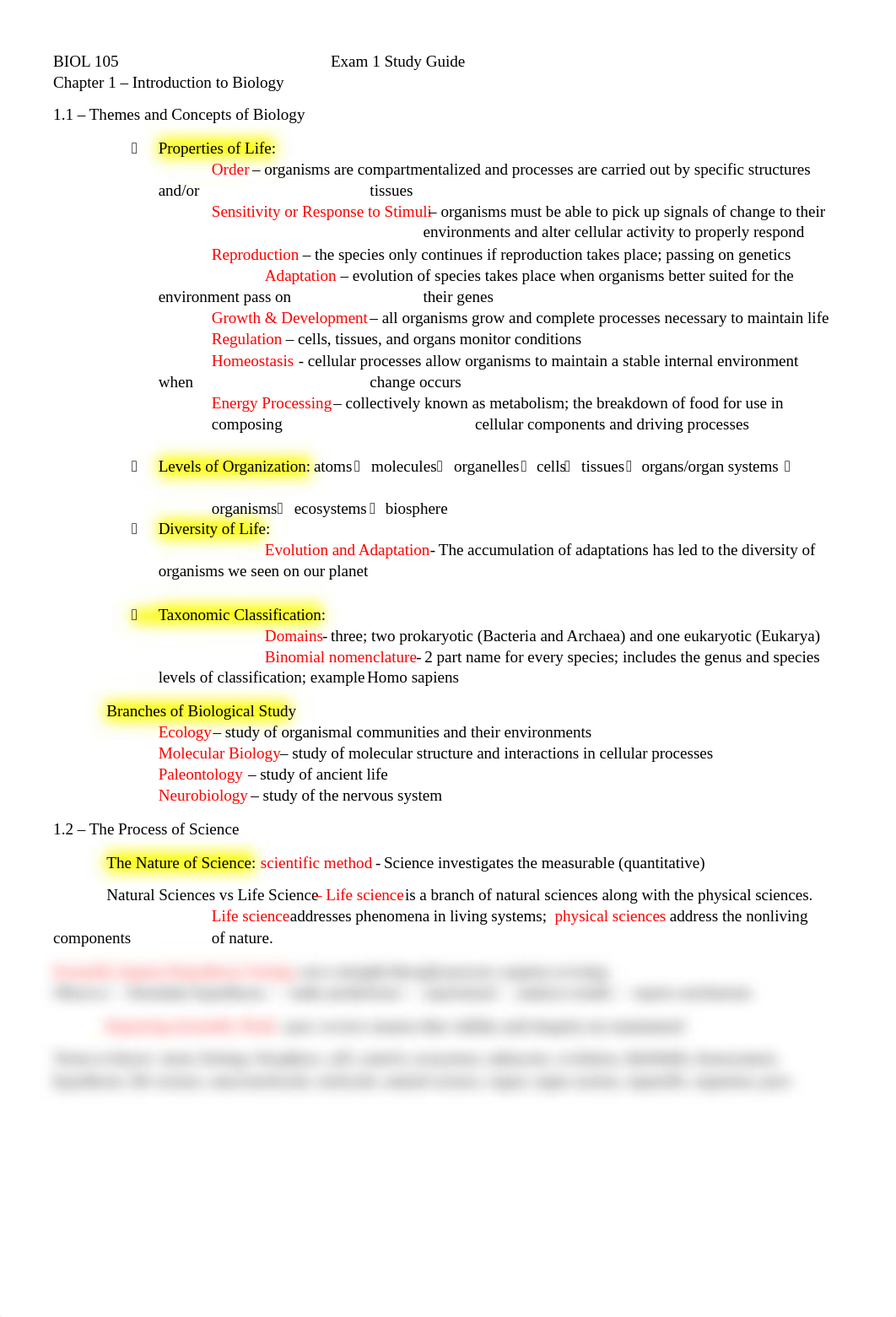 HGY- BIOL105-Exam 1 Study Guide (1).docx_dwv7mvg1iia_page1