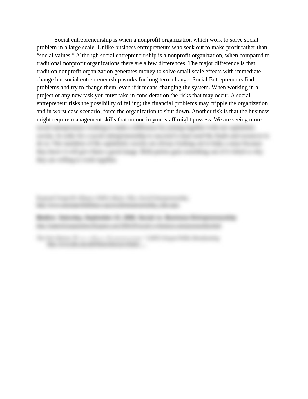 Social entrepreneurship is when a nonprofit organization which work to solve social problem in a lar_dwves044iym_page1