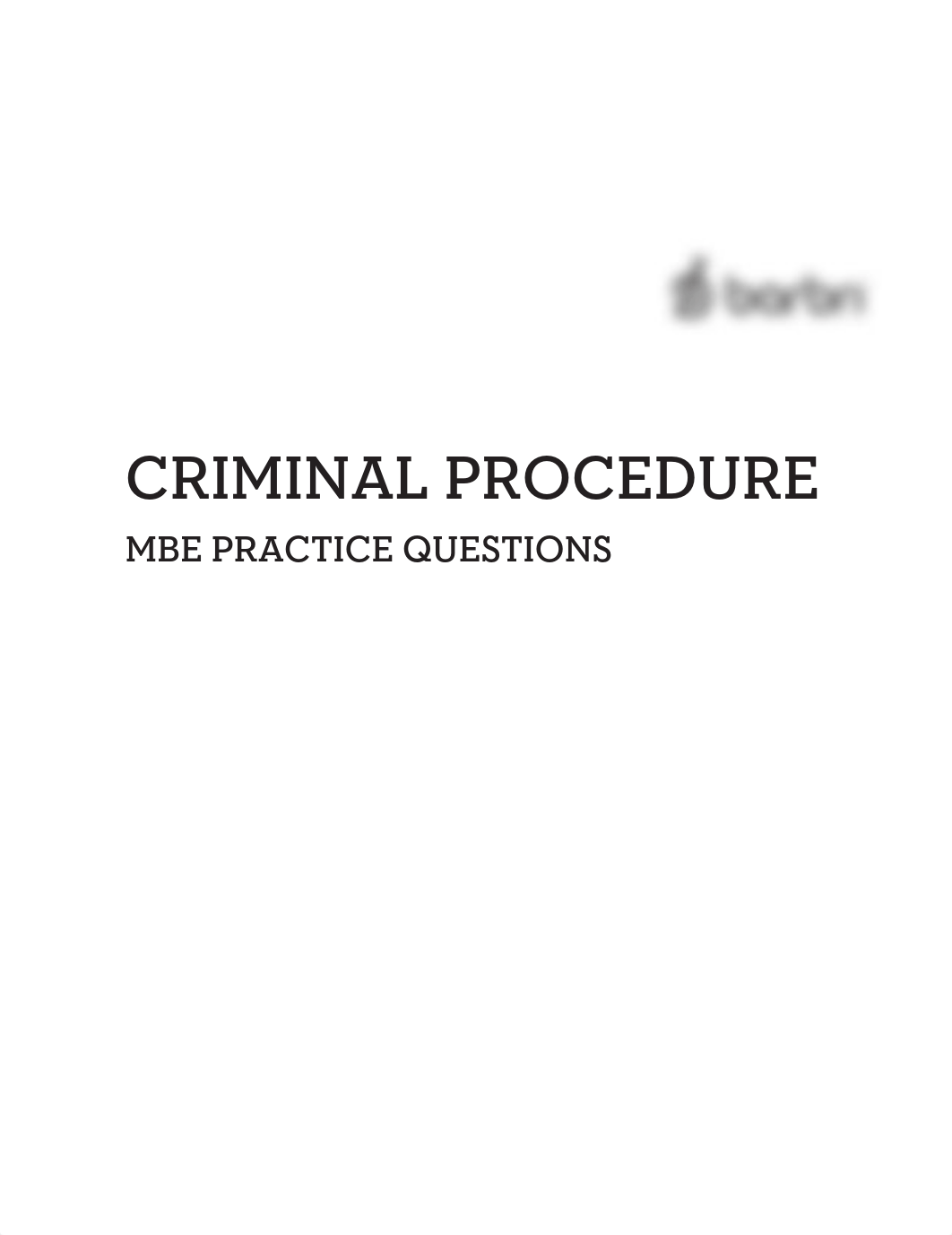 Criminal Procedure MBE questions.pdf_dwvhxvzxqyg_page1