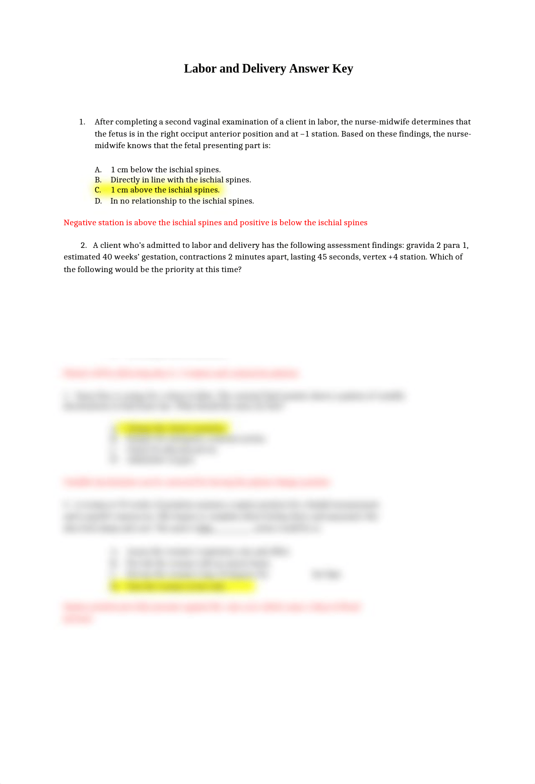 Labor and Delivery Answer Key.docx_dwvq2ahqon8_page1