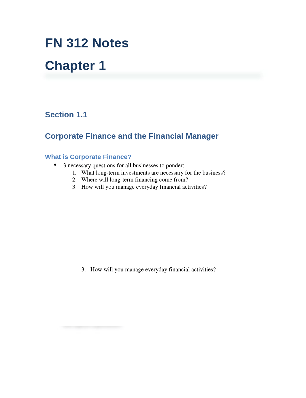 Book Notes Chapter 1 - Corporate Finance and the Financial Manager_dwwb8xs91h6_page1