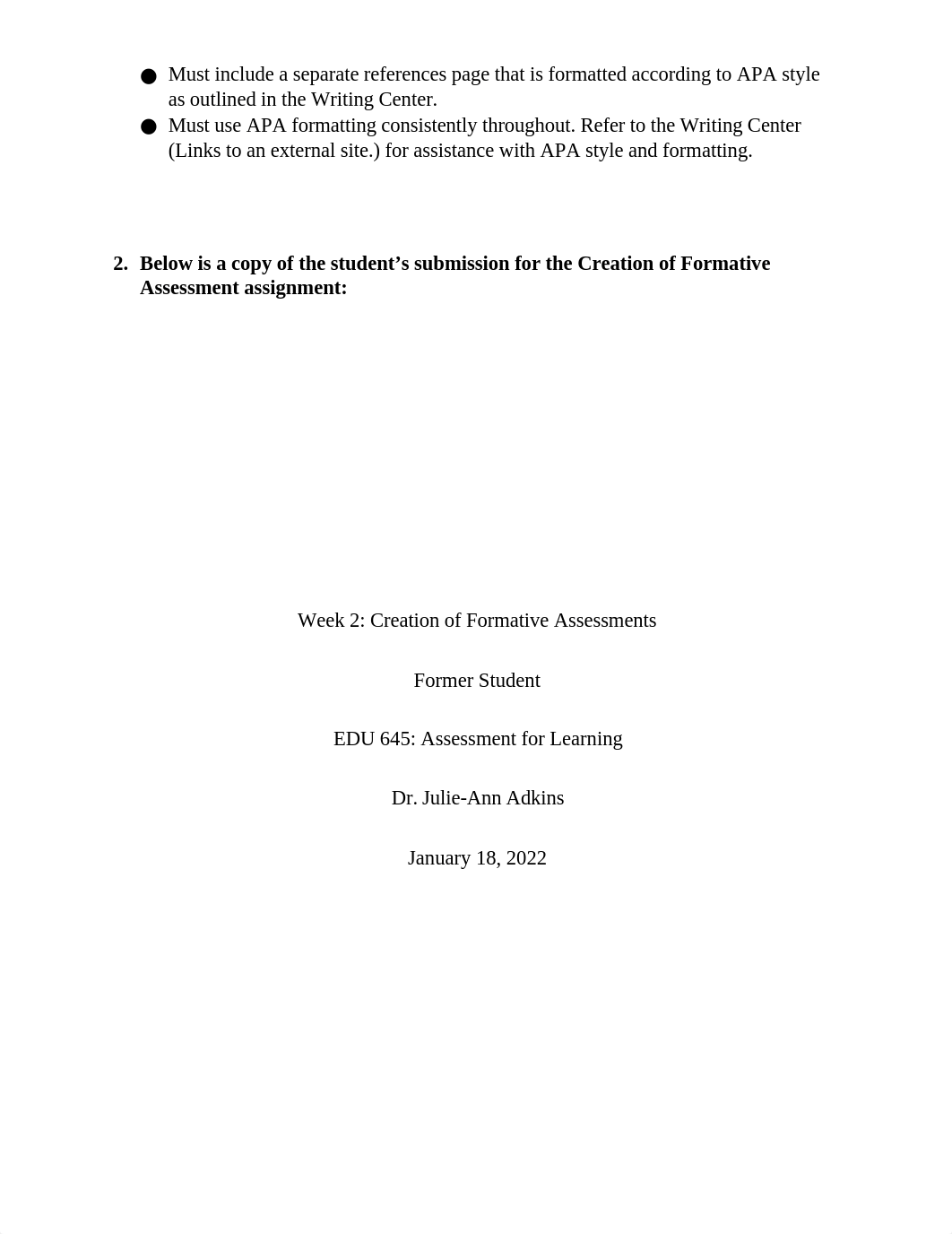 Week 4 Discussion 2 Group Discussion - The Artful Critique Assignment Feedback Document (2).docx_dwwgqanukr4_page2