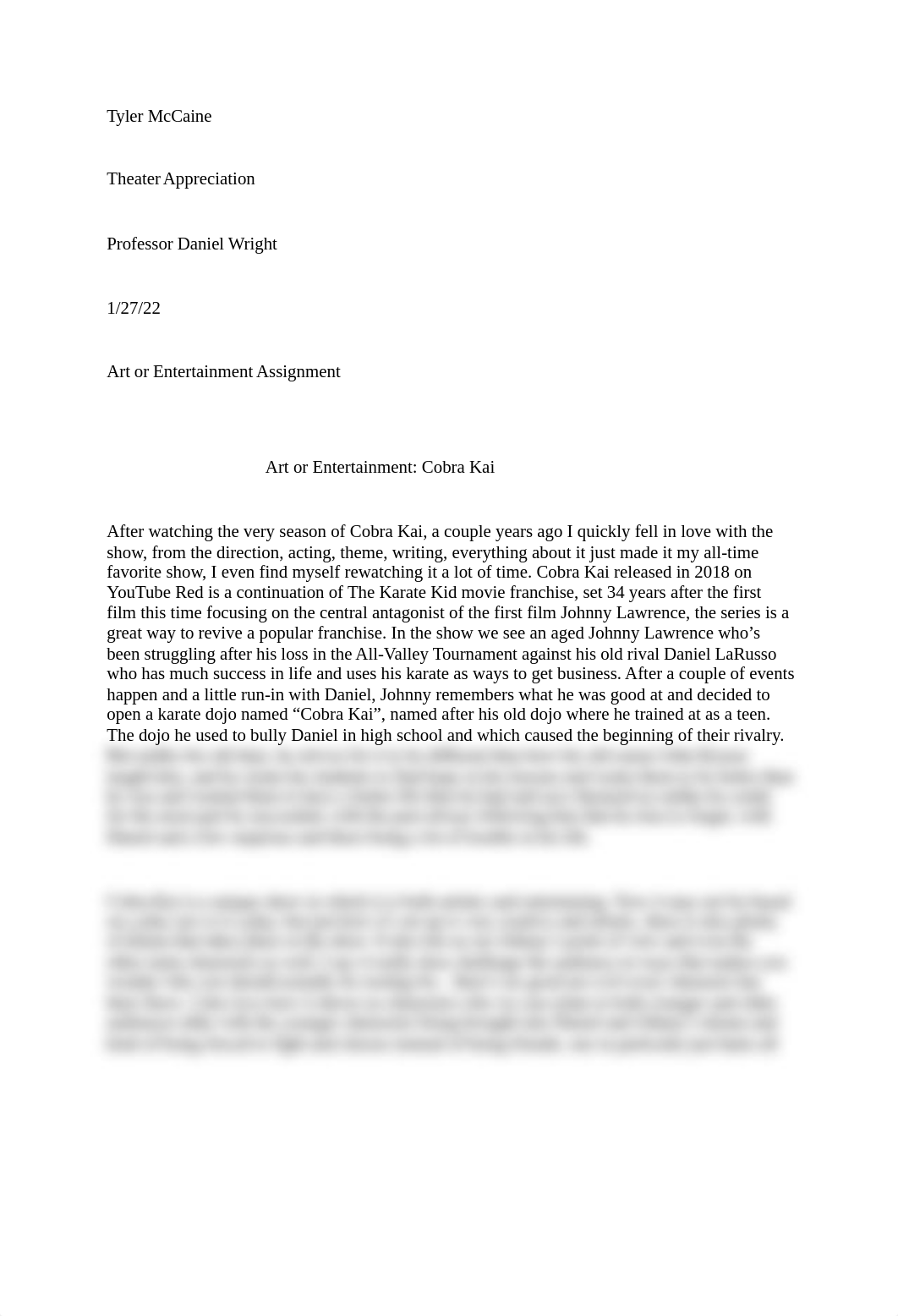 Art or Entertainment Assignment 2.docx_dwwwdhplqvf_page1