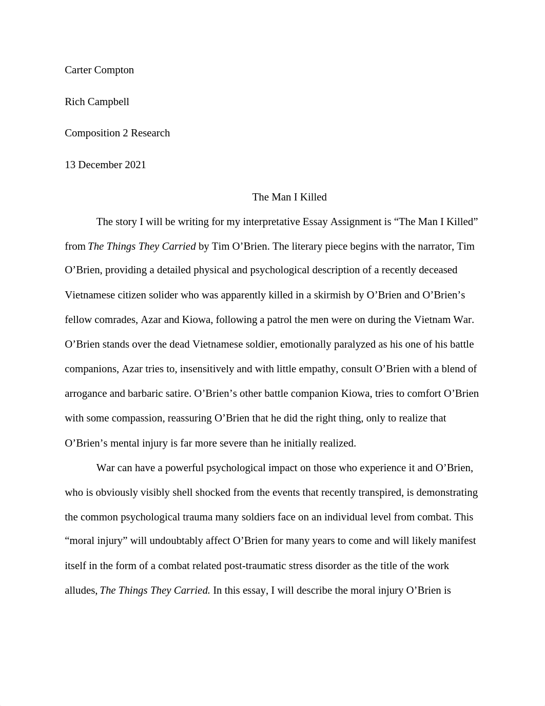 The Man I killed Essay Final.docx_dwyo078b8dc_page1