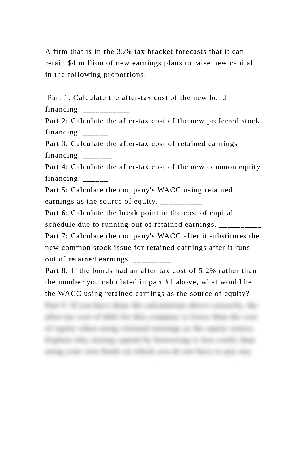 A firm that is in the 35 tax bracket forecasts that it can retain $.docx_dwyur7s778z_page2