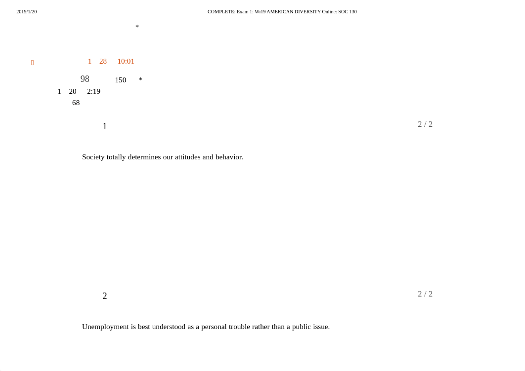 COMPLETE_ Exam 1_ Wi19 AMERICAN DIVERSITY Online_ SOC 130.pdf_dwywae45pgb_page2