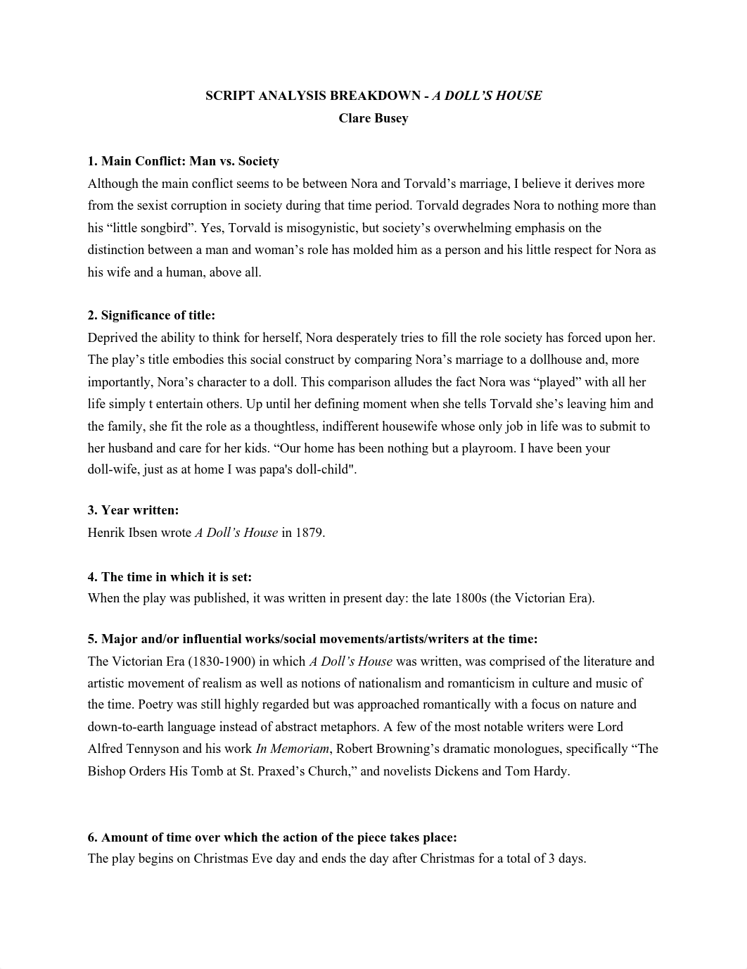 A Doll's House Script Analysis.pdf_dwzhn9iv7vi_page1