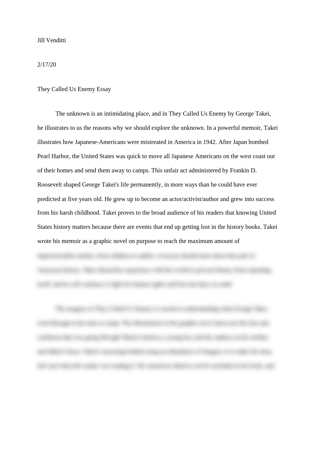 Essay_on_They_Called_Us_Enemy_dwzqsuvusw1_page1