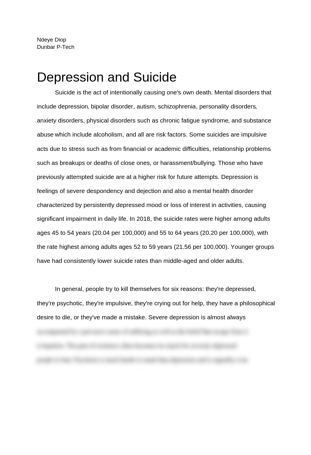 Ndeye Diop Depression and Suicide Essay.docx_dwzyxsxoiy2_page1