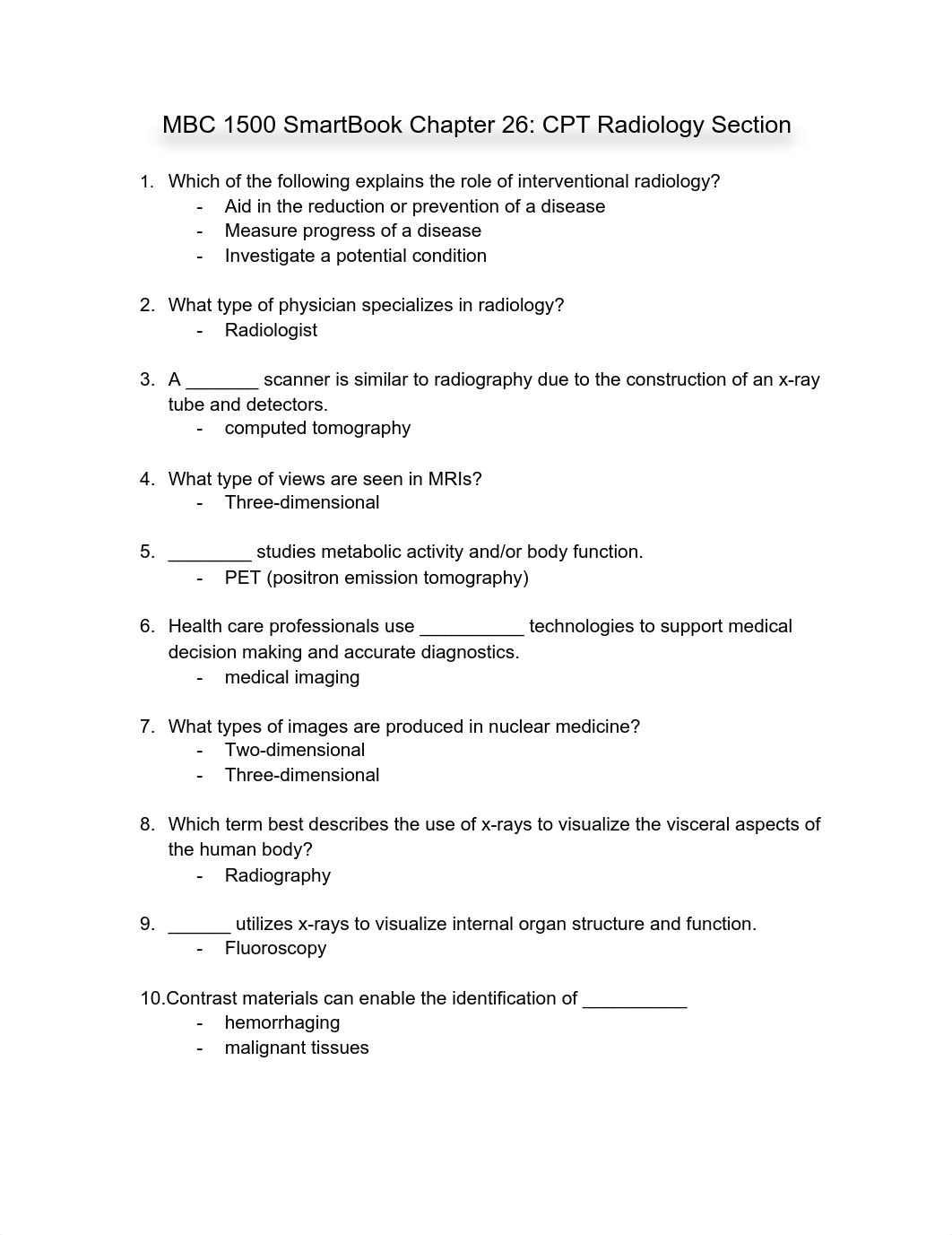 MBC 1500 SmartBook Chapter 26: CPT Radiology Section.pdf_dx08655y6q9_page1