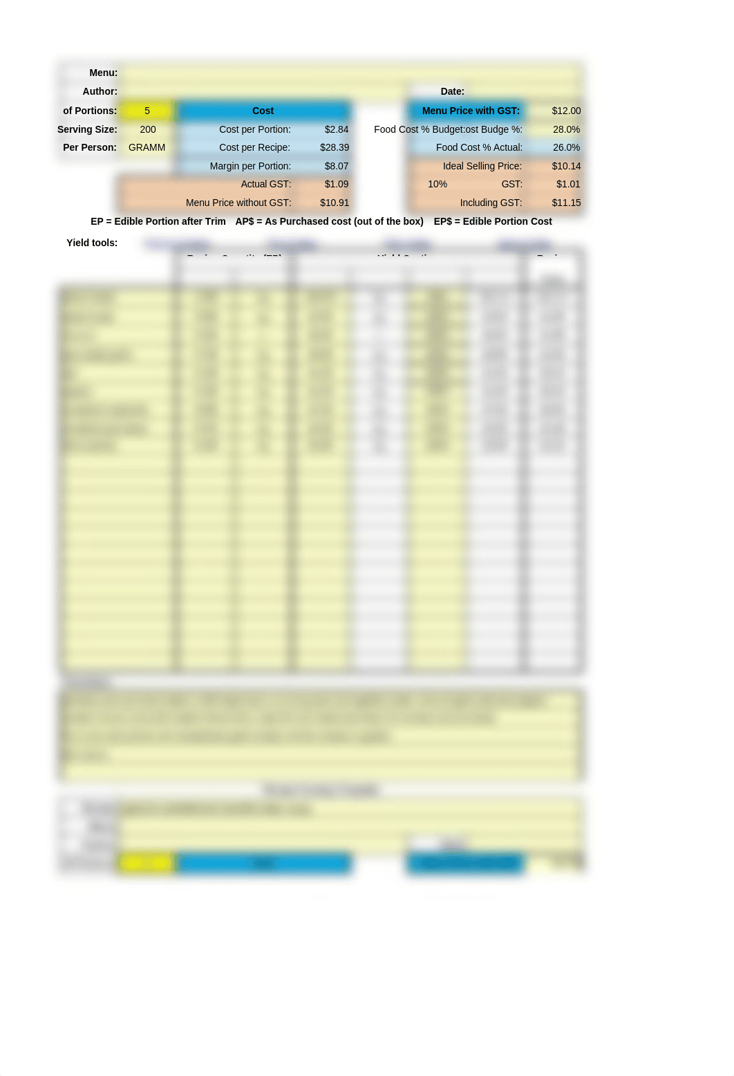 Revise Cyclic lunch menu for children costing.xlsx_dx0ii9l2gn6_page2