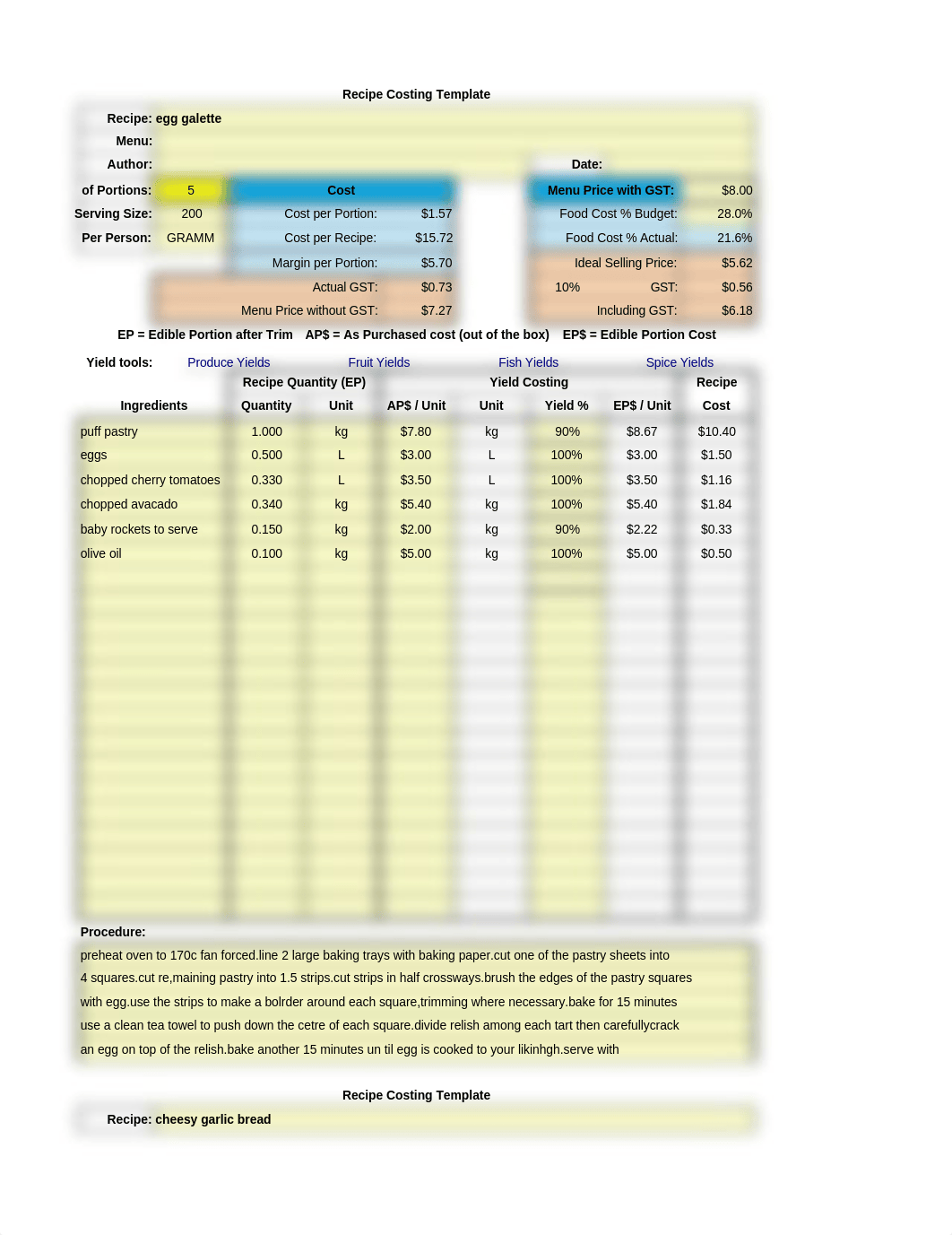 Revise Cyclic lunch menu for children costing.xlsx_dx0ii9l2gn6_page1