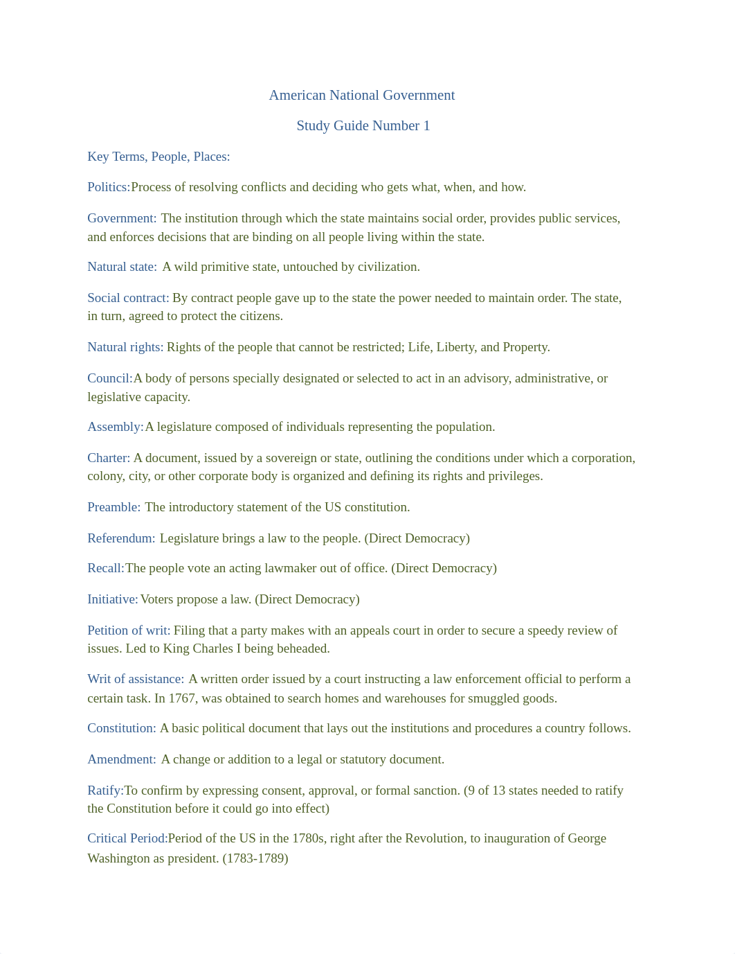 American National Government Study Guide Unit 1_dx0z7dajg9j_page1