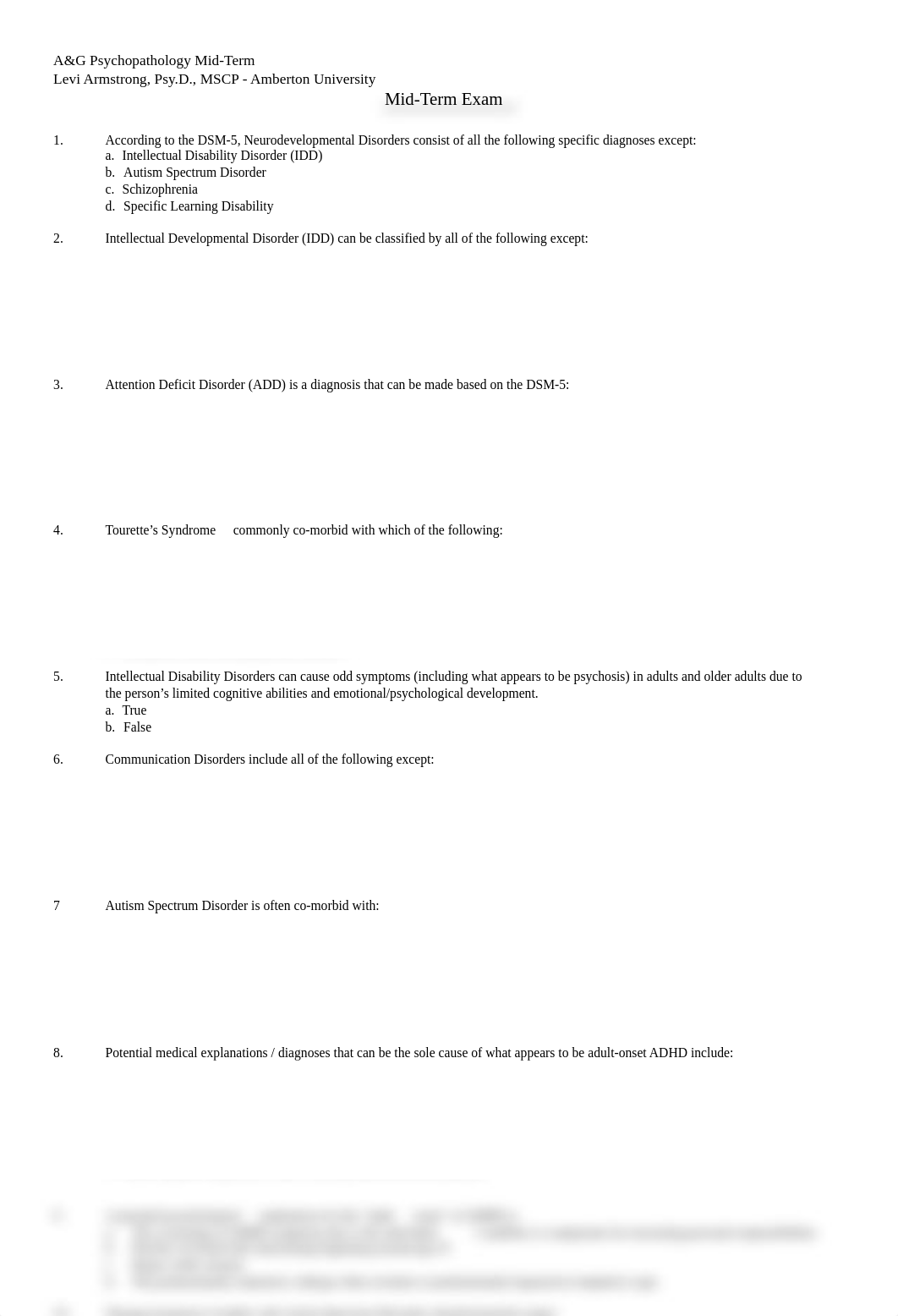 Mid-Term (Blank) Summer 2018 ND-Depressive Disorders first version 45 questions.pdf_dx0zrj9obin_page1