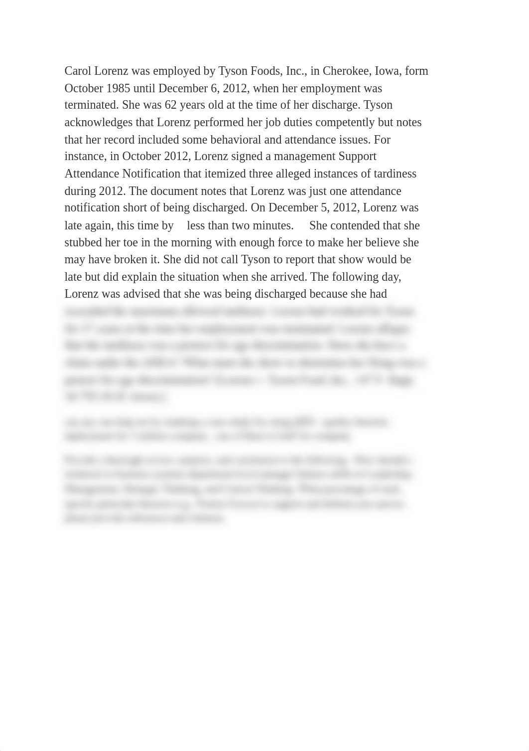 Carol Lorenz was employed by Tyson Foods.docx_dx0ztxe6fpd_page1