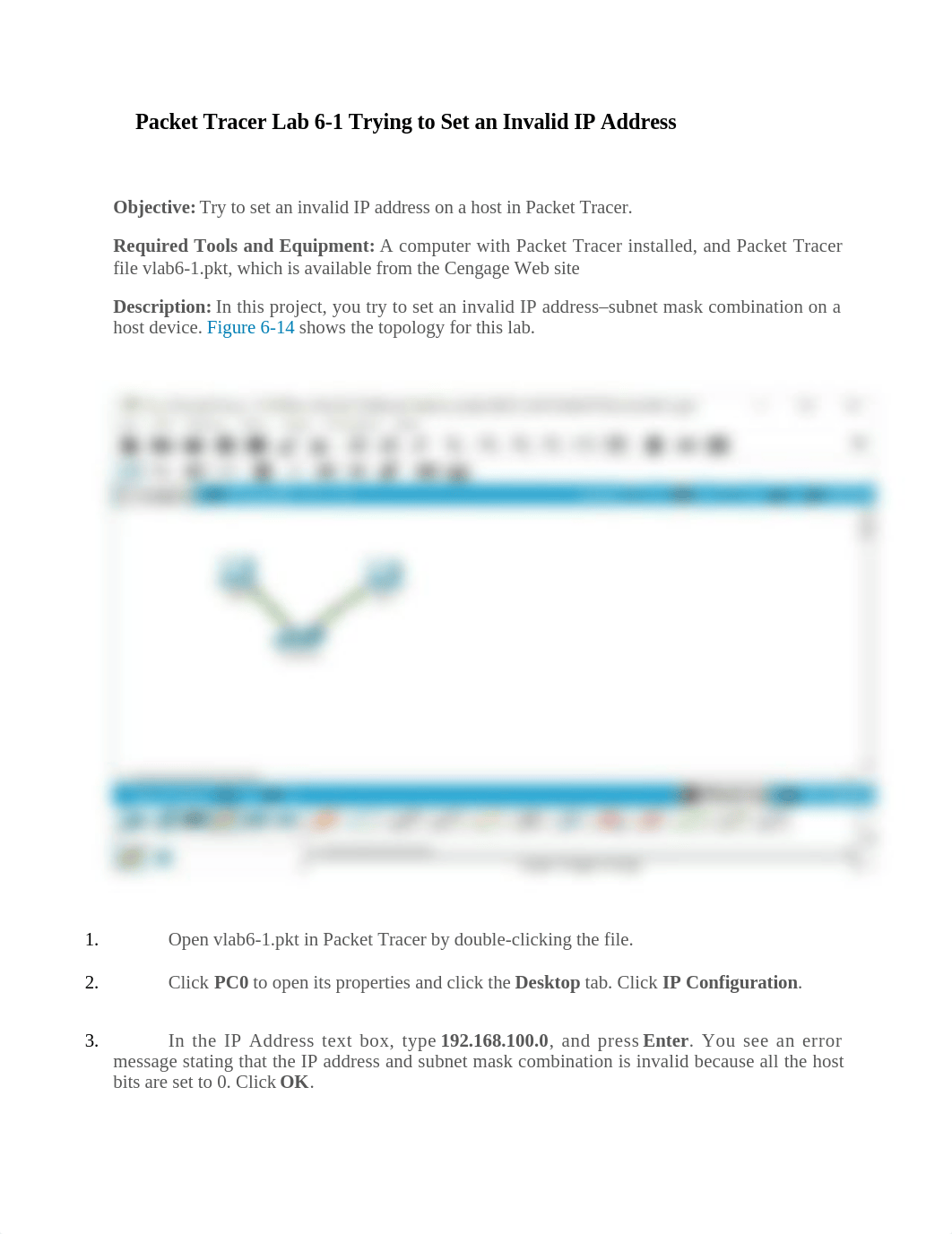 Packet Tracer Lab 6-1 Trying to Set an Invalid IP Address.docx_dx1bzitghf6_page1