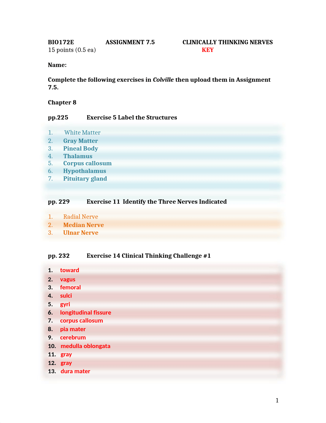 ASSN 7.5  CLINICAL THINKING NERVES KEY.docx_dx1pz8w5ez4_page1