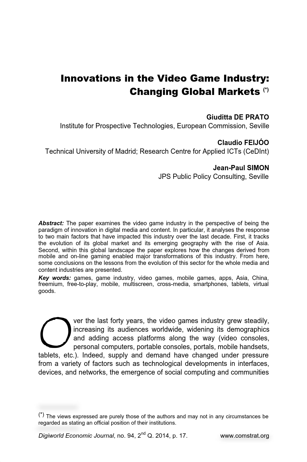 Innovations in the Video Game Industry Changing Global Markets.pdf_dx1w1petjgt_page1