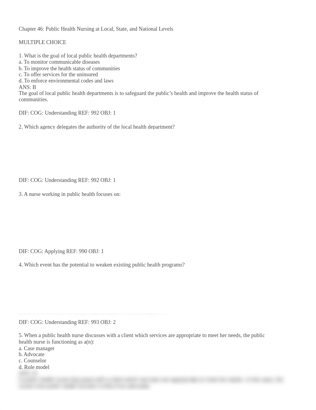 Chapter 46 Public Health Nursing at Local, State, and National Levels.docx_dx25bmc9tyx_page1