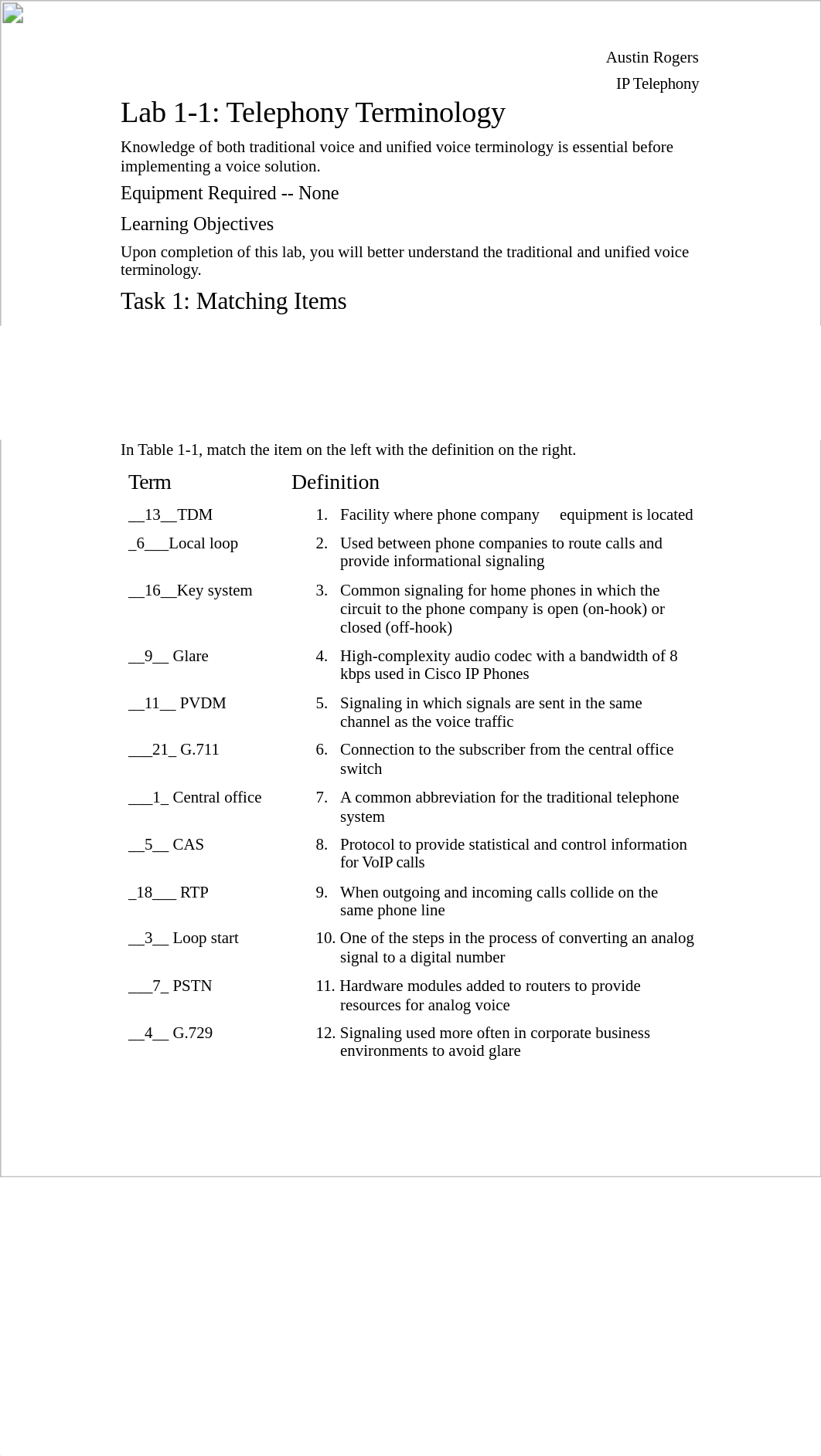 Austin Rogers Lab 01-1 Telephony Terminology.docx_dx26uspj5w4_page1