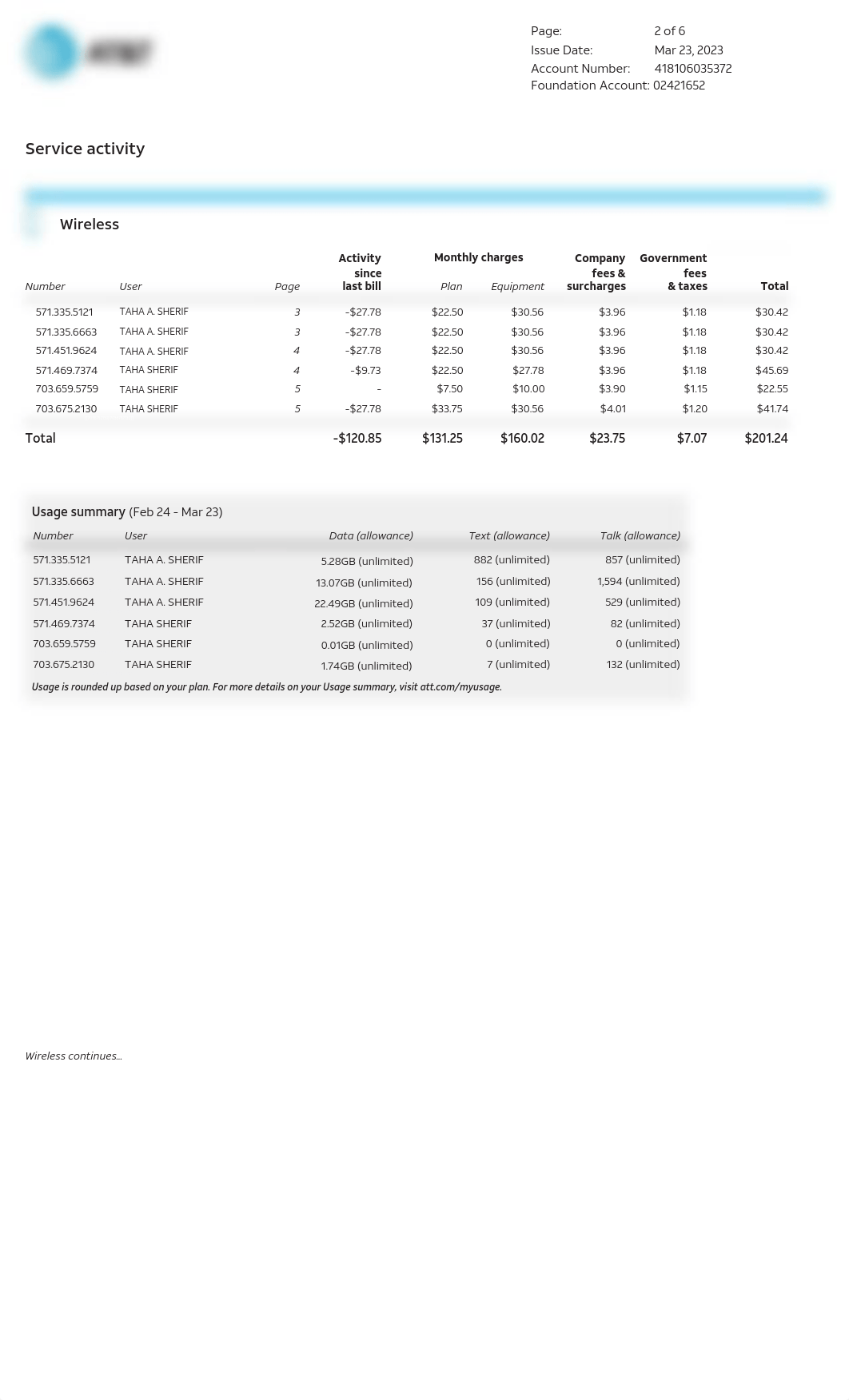 PDF document (AT&T Bill) .pdf_dx2b8dnacsj_page2