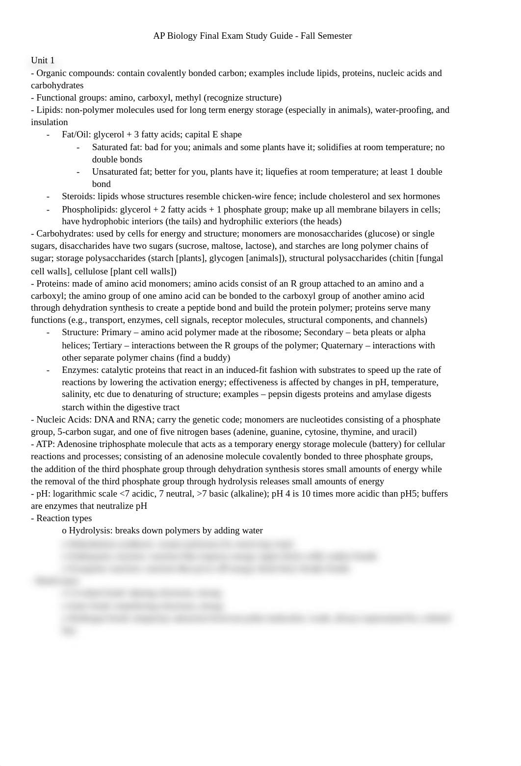 AP Biology Final Exam Study Guide - Fall Semester.docx_dx2l1nwfs6a_page1